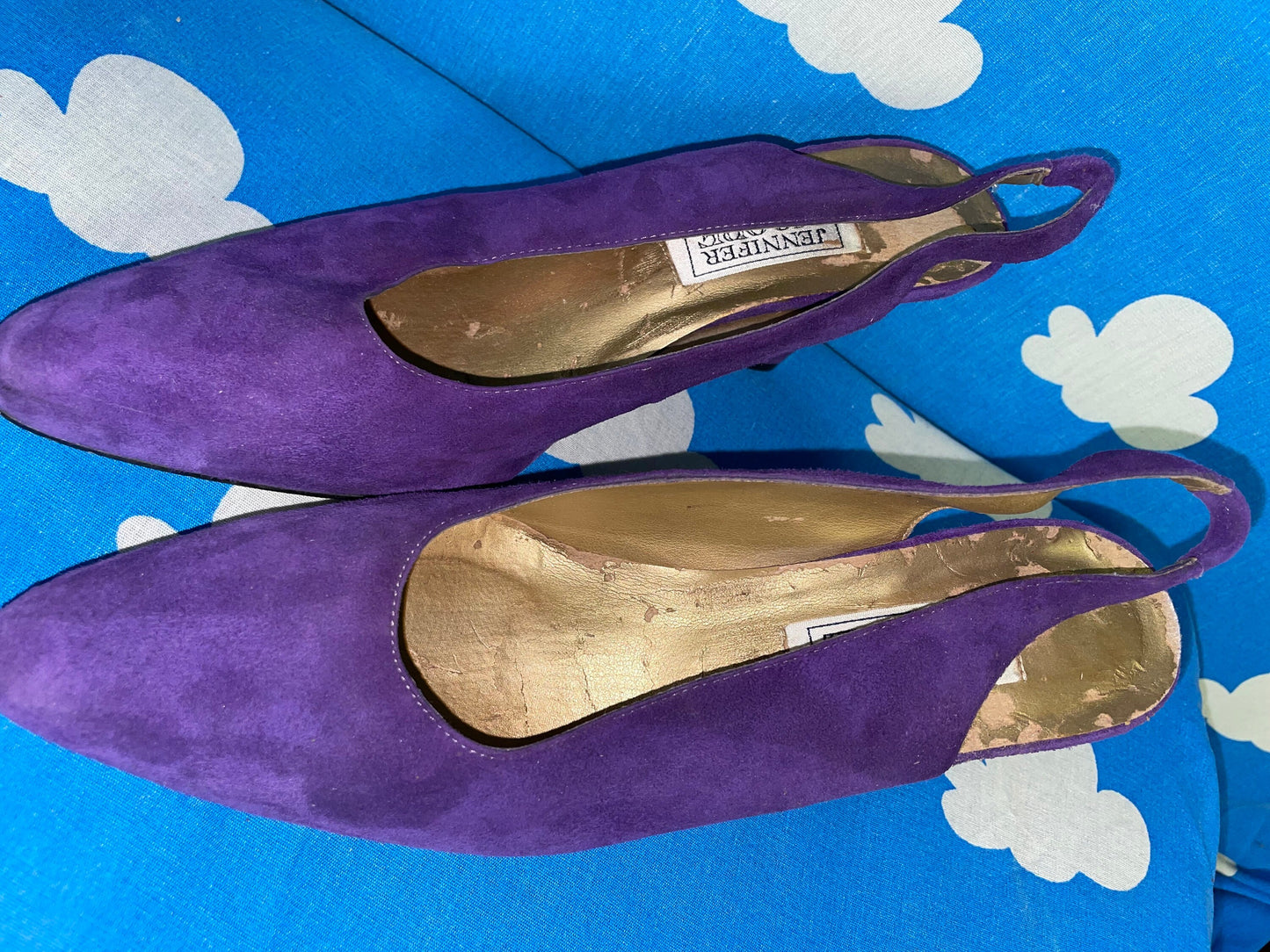 vtg 80s PURPLE SUEDE SHOES // mod bright slingback kitten heels valley girl cute preppy heels saved by the bell style jennifer moore autumn