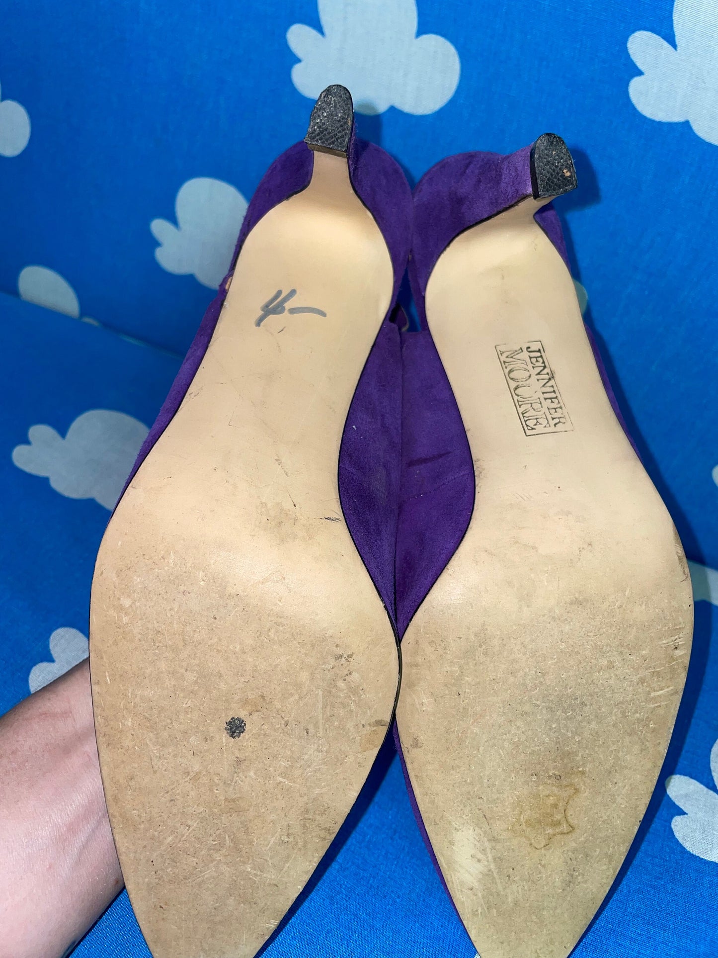 vtg 80s PURPLE SUEDE SHOES // mod bright slingback kitten heels valley girl cute preppy heels saved by the bell style jennifer moore autumn