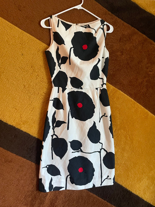 vtg 50s BLACK DAHLIA FLORAL dress // vintage silky wiggle dress two tone all over print flowers knee length cocktail party patterned silk