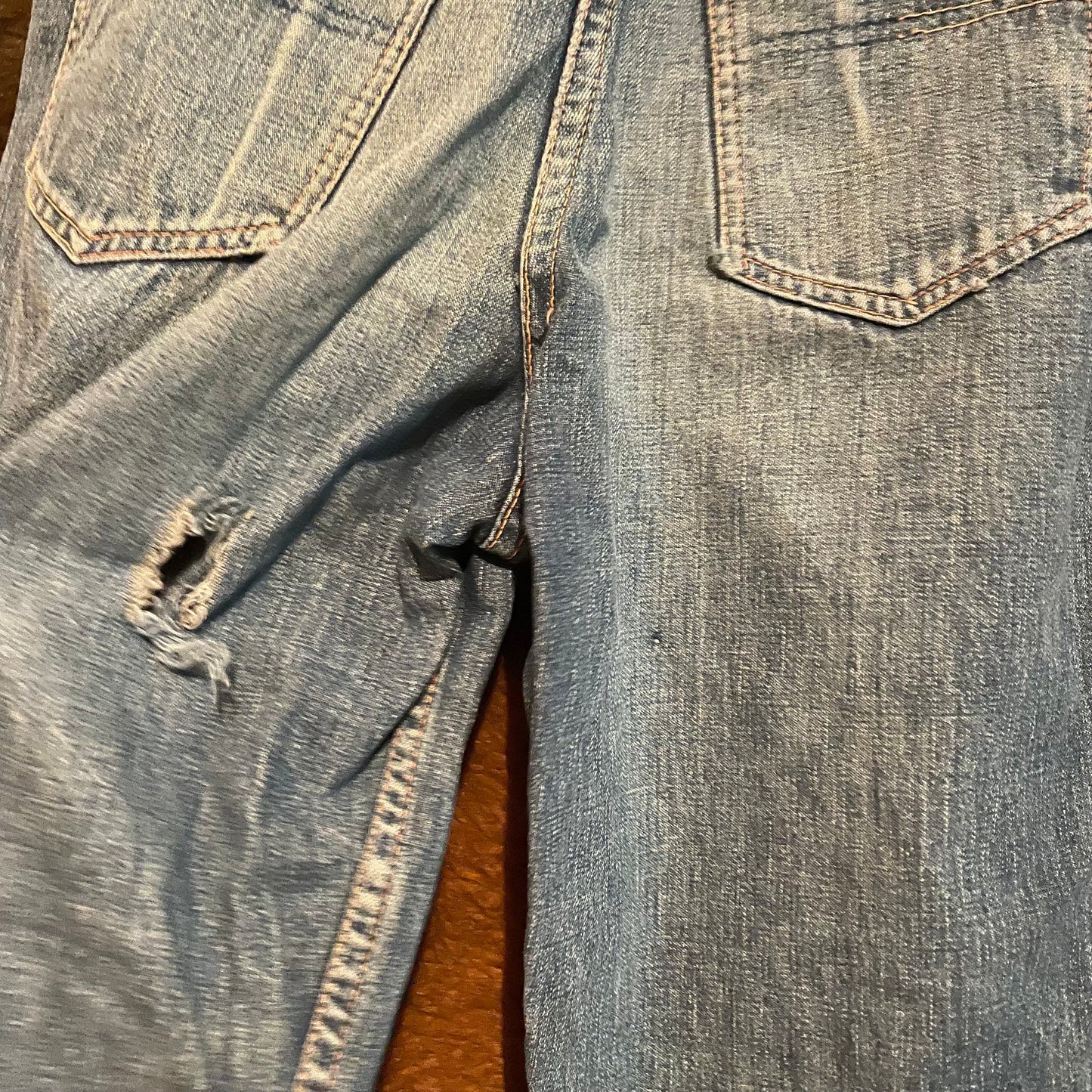 vtg 1940s KIDS SIDE ZIP Jeans // vintage girls ranchcraft farm jeans high waist patched soft distressed denim jeans 50s style girls clothes