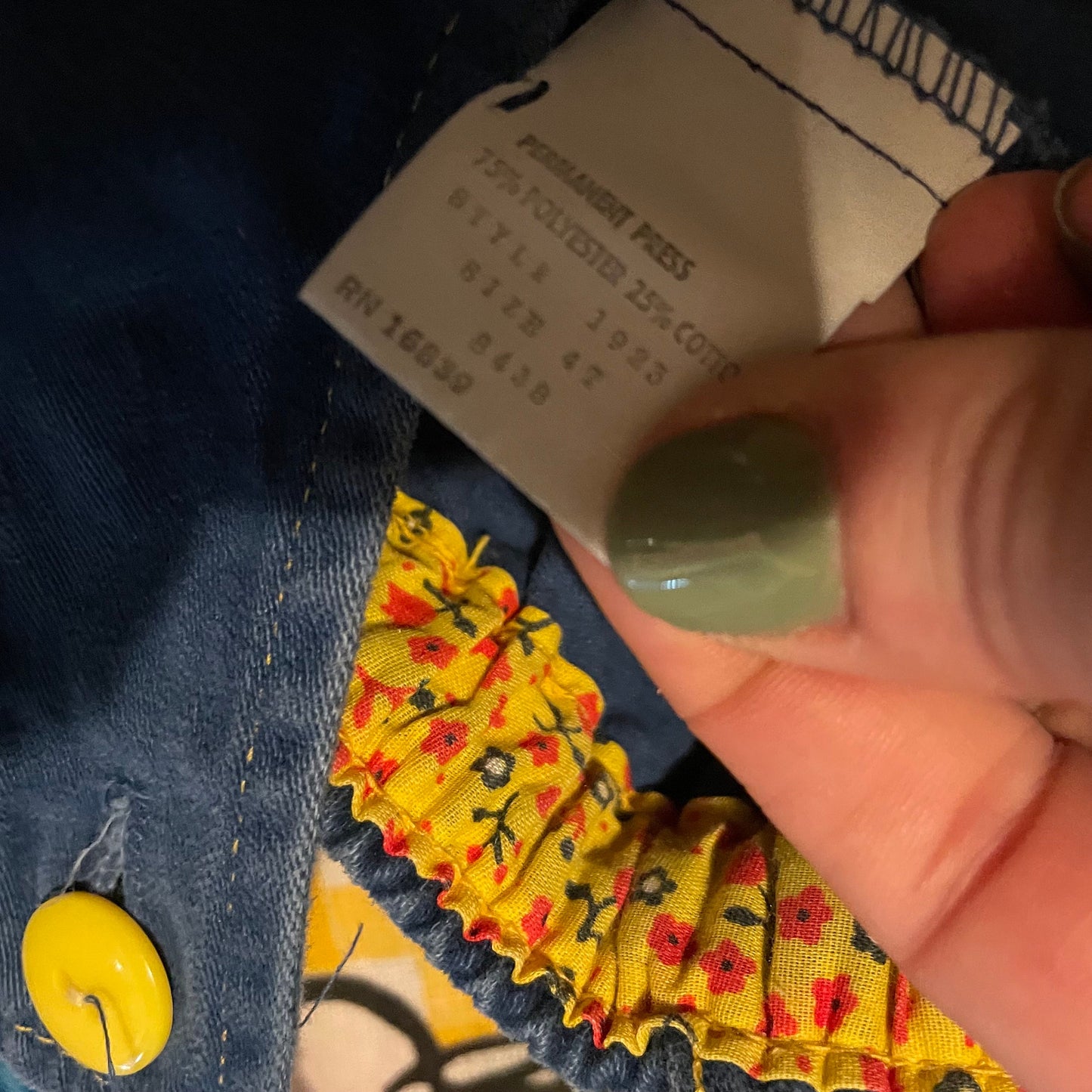 vtg 70s KIDS OVERALLS // vintage red riding hood embroidered hippie retro size 4 T girls romper coveralls cute autumn outfit 1970s folk art