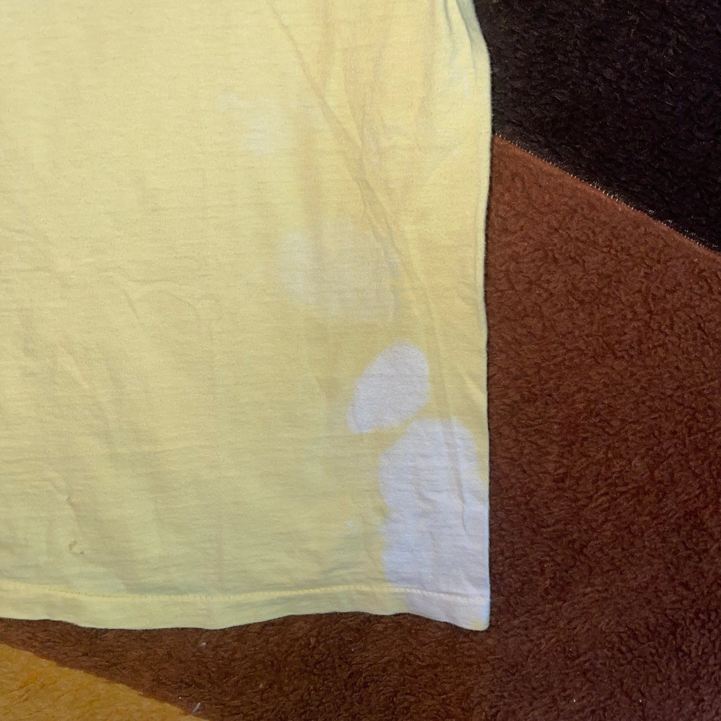 vtg 70s OLD SCHOOL MICKEY Mouse // vintage yellow distressed t shirt pop culture icon disney baggy oversized graphic tee soft nightie shirt