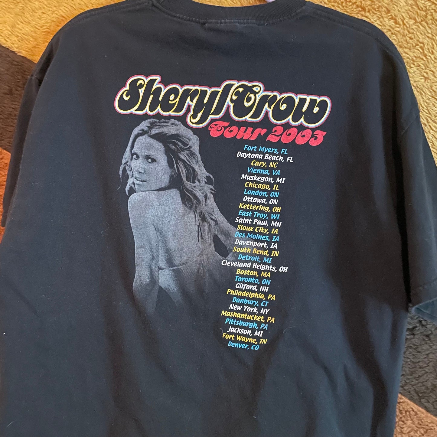 vtg Y2K SHERYL CROW Shirt // vintage soak up the sun band tour shirt XL hippie rocker girl power rock t shirt graphic tee 90s solo indie pop