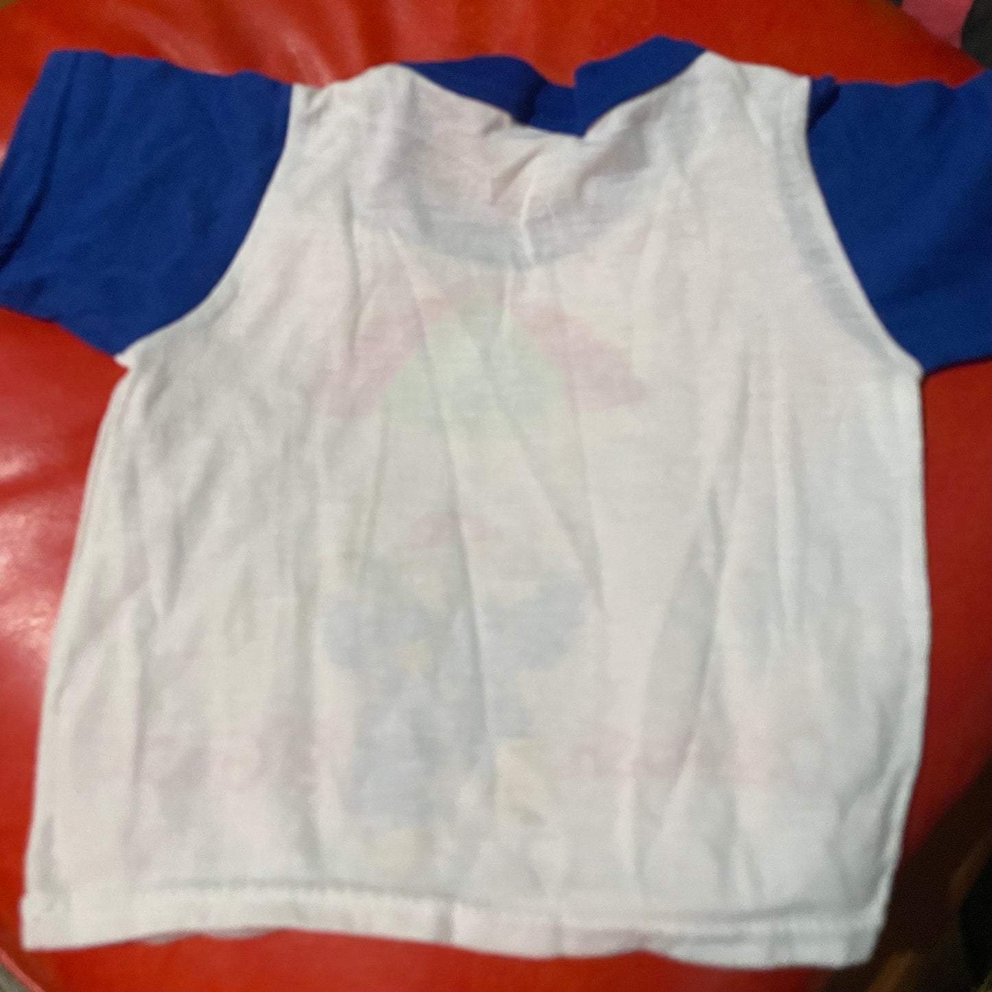 vtg 90s OSHKOSH B'GOSH PUPPY Parachute Shirt // vintage size 3T logo cute teddy bear cartoon two tone ringer baby graphic tee retro pajamas