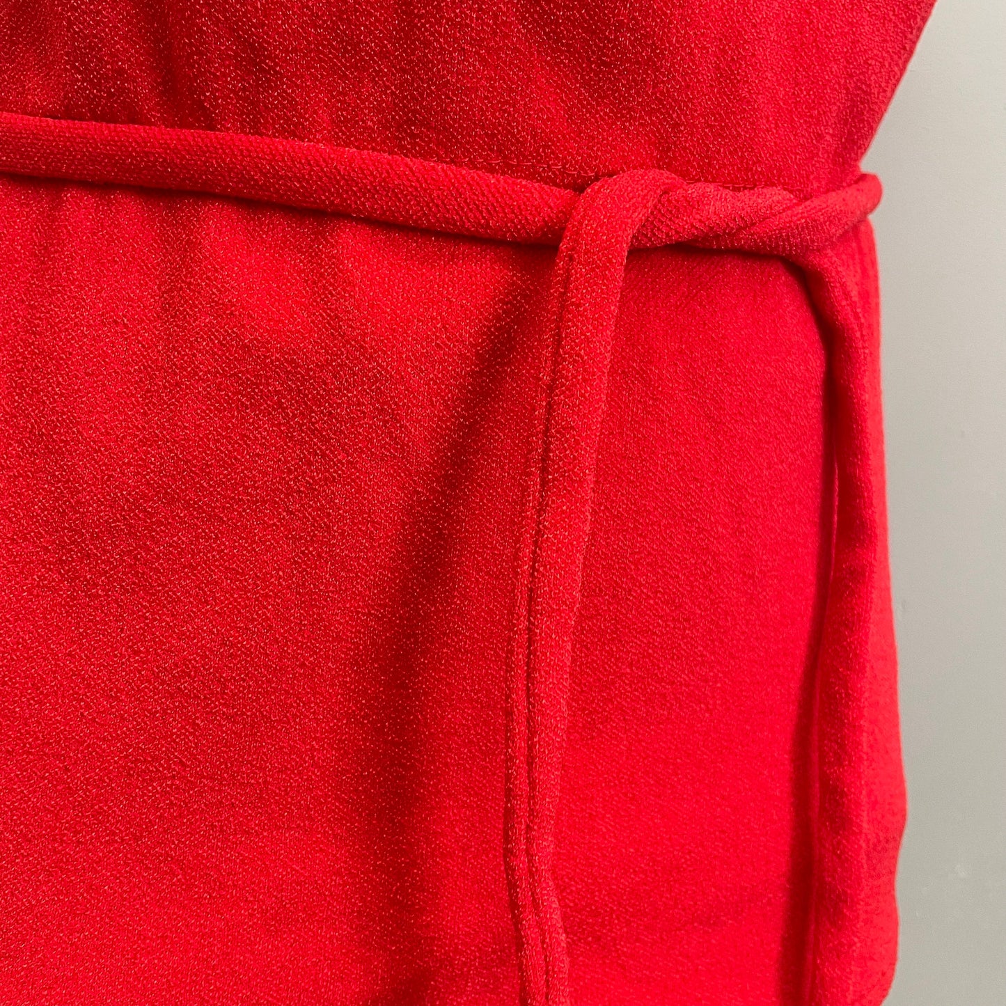 vtg 60s LIPSTICK RED SWIMSUIT // vintage sexy tight belted playsuit pin up marilyn monroe hot nylon bombshell pool party low cut back romper
