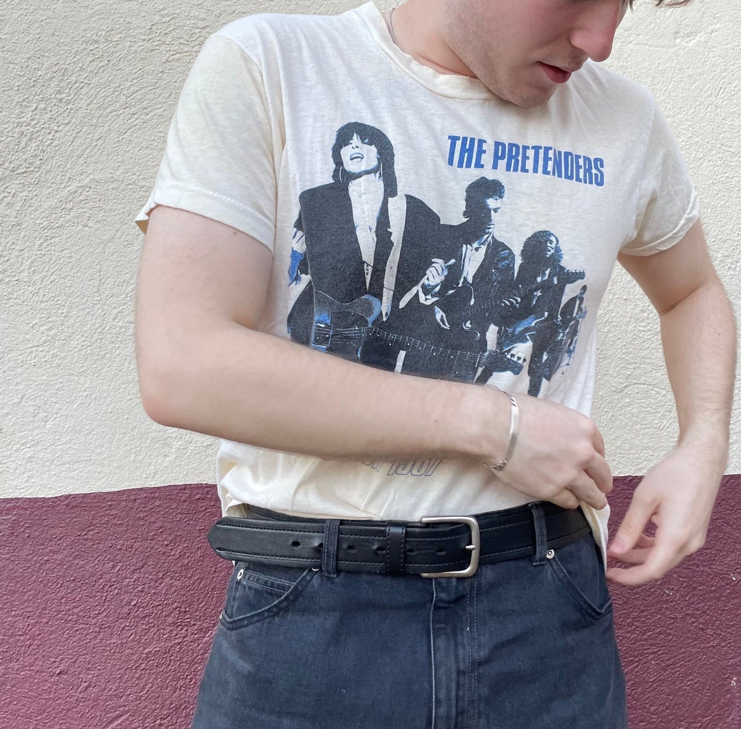 vtg 80s THE PRETENDERS BAND Shirt / vintage Chrissie Hynde tour 1987 rock n roll lost In translation retro graphic musician xl single stitch