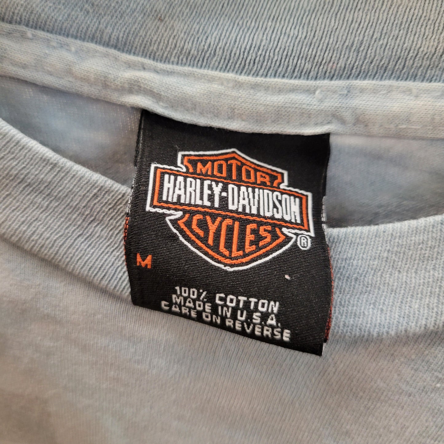 vtg Y2K HARLEY DAVIDSON SHIRT // vintage medium mens 2000s 90s authentic biker motorcycle shirt phoenix arizona single stitch tie dye orange