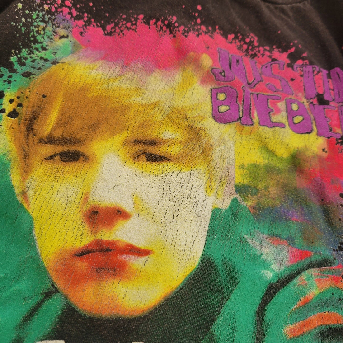 vtg y2k JUSTIN BIEBER tshirt // vintage 2010 jb my world tour shirt belieber gift cute band tee pop music black small popstar merch og style