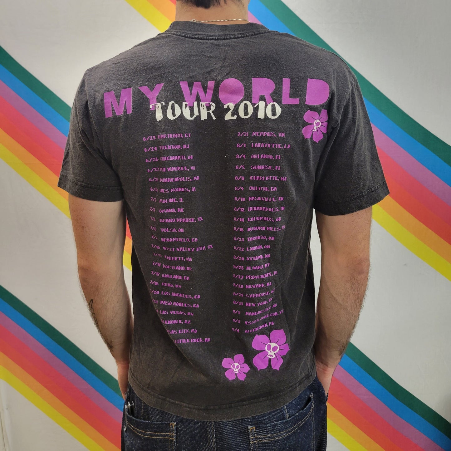 vtg y2k JUSTIN BIEBER tshirt // vintage 2010 jb my world tour shirt belieber gift cute band tee pop music black small popstar merch og style