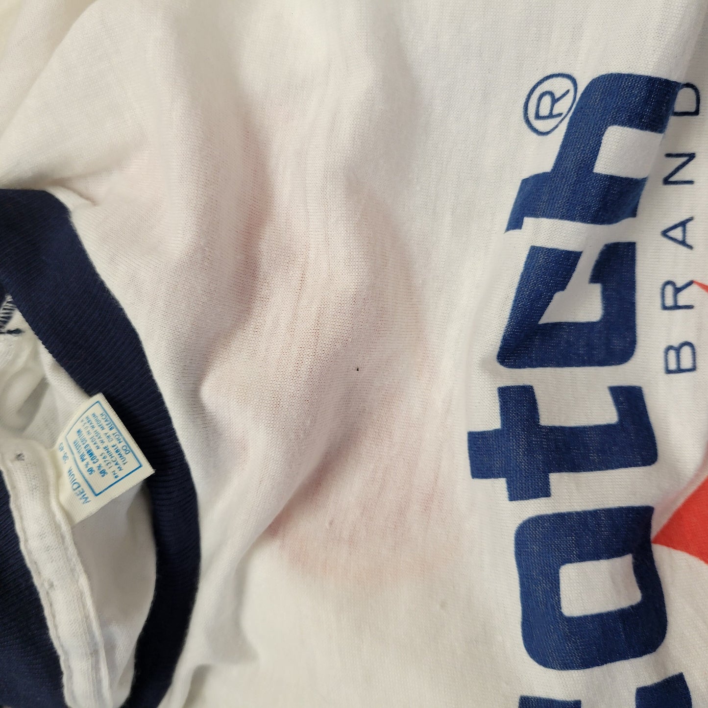 vtg 80s SCOTCH BRAND TSHIRT // vintage medium retro ringer cassette tape reel audio promo sony maxell music stereo sound dyn o mite dynamite