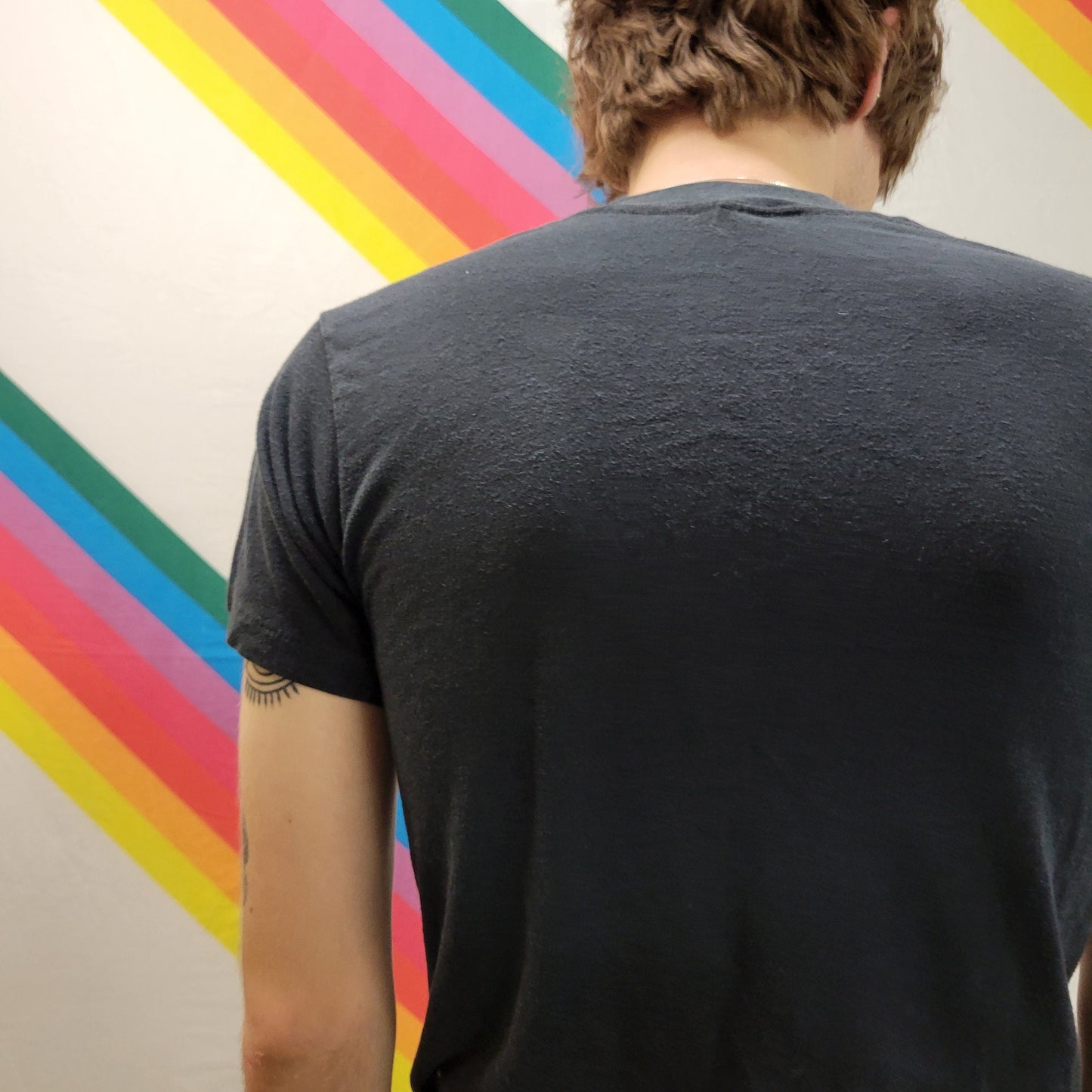 vtg 80s STURGIS BIKER TSHIRT // vintage harley davidson 1982 3d emblem sneakers medium black thin rocker tee motorcycle trip event strokes