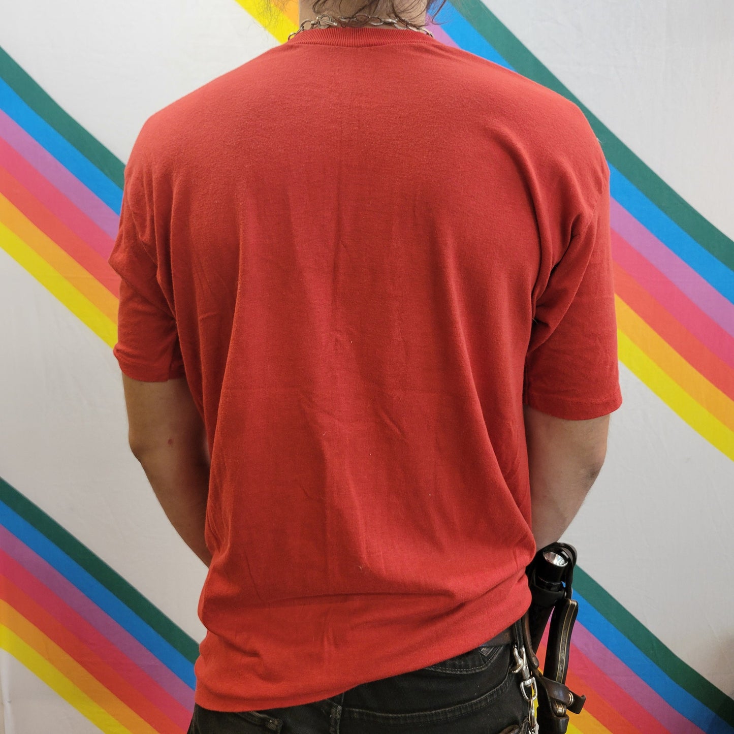 vtg 80s TWIZZLERS CANDY TSHIRT // vintage single stitch unisex boi big red camp candy snack sugar rush vegan spiral diabetes daddy band