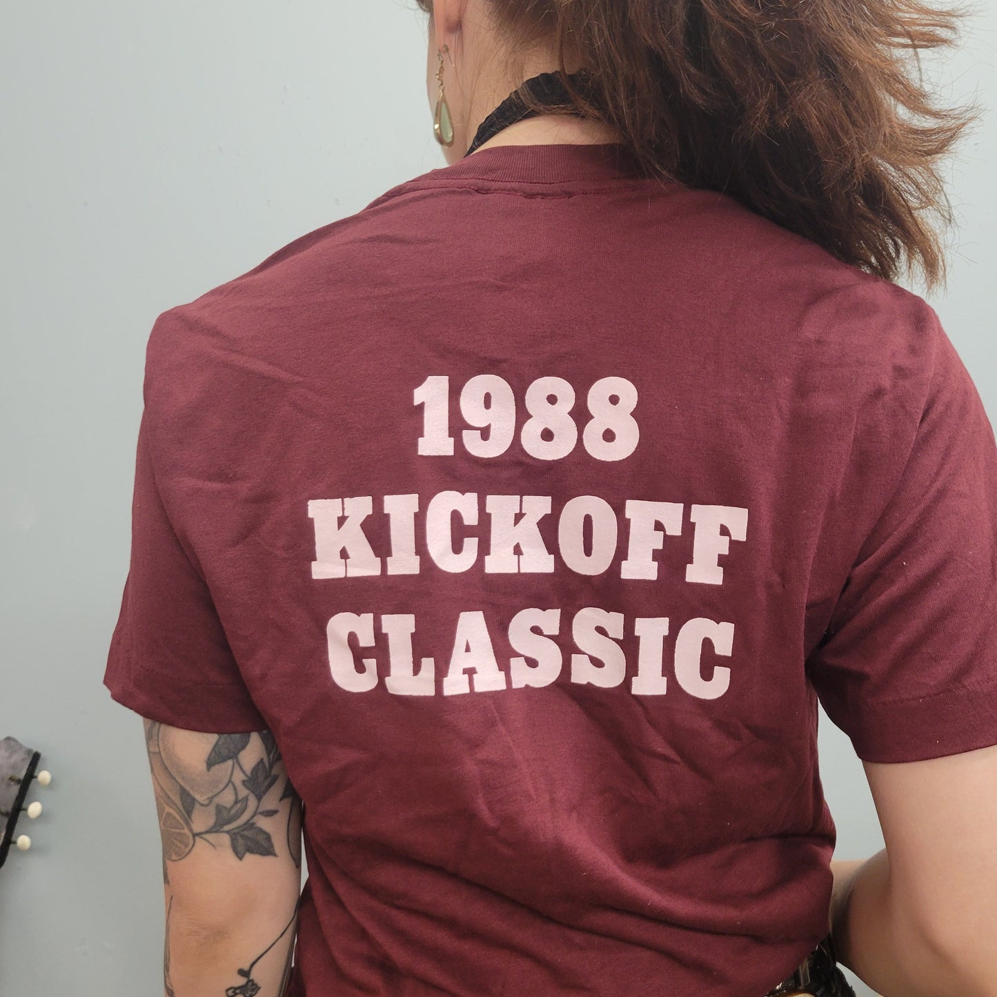 vtg 80s DR PEPPER TSHIRT / vintage soda 1988 kickoff classic drink pop maroon marathon baseball retro team sports college squad goals soccer