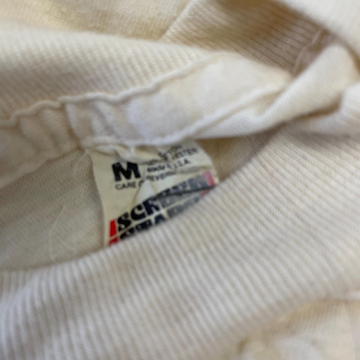 vtg 80s NORTH DAKOTA TSHIRT // vintage south screen stars thin bison buffalo heritage tourist destination camp retro style rainbow tee