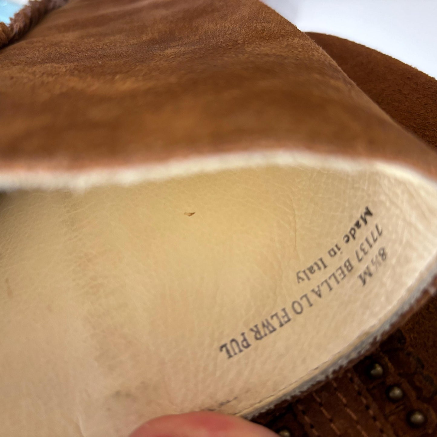 vtg 90s FRYE SUEDE BOOTS // vintage embellished beaded fringe knee high tall brown autumn boots