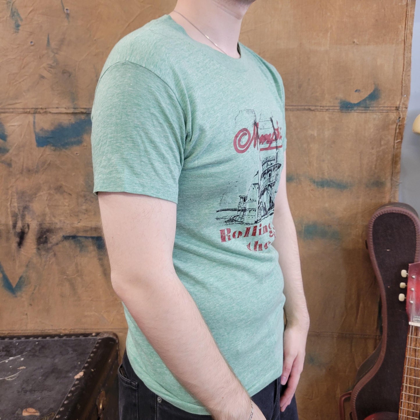 vtg 70s MEMPHIS RIVER TSHIRT // vintage tennessee hanes rolling on the ike tina turner blues soul r&b mississippi lake tourist destination