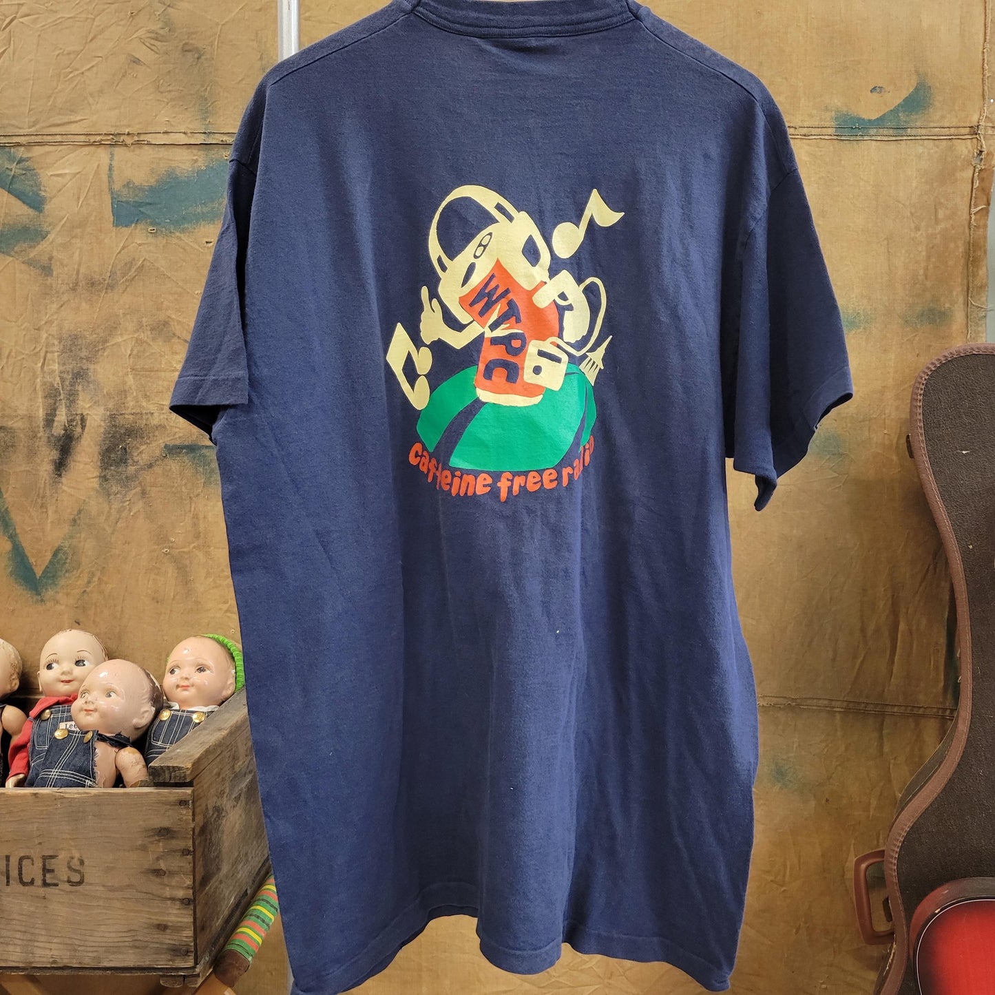 vtg 90s WTPC 105.3 RADIO tee // vintage tshirt public music caffeine free smooth jazz florida fan pledge grunge punk skater style fashion