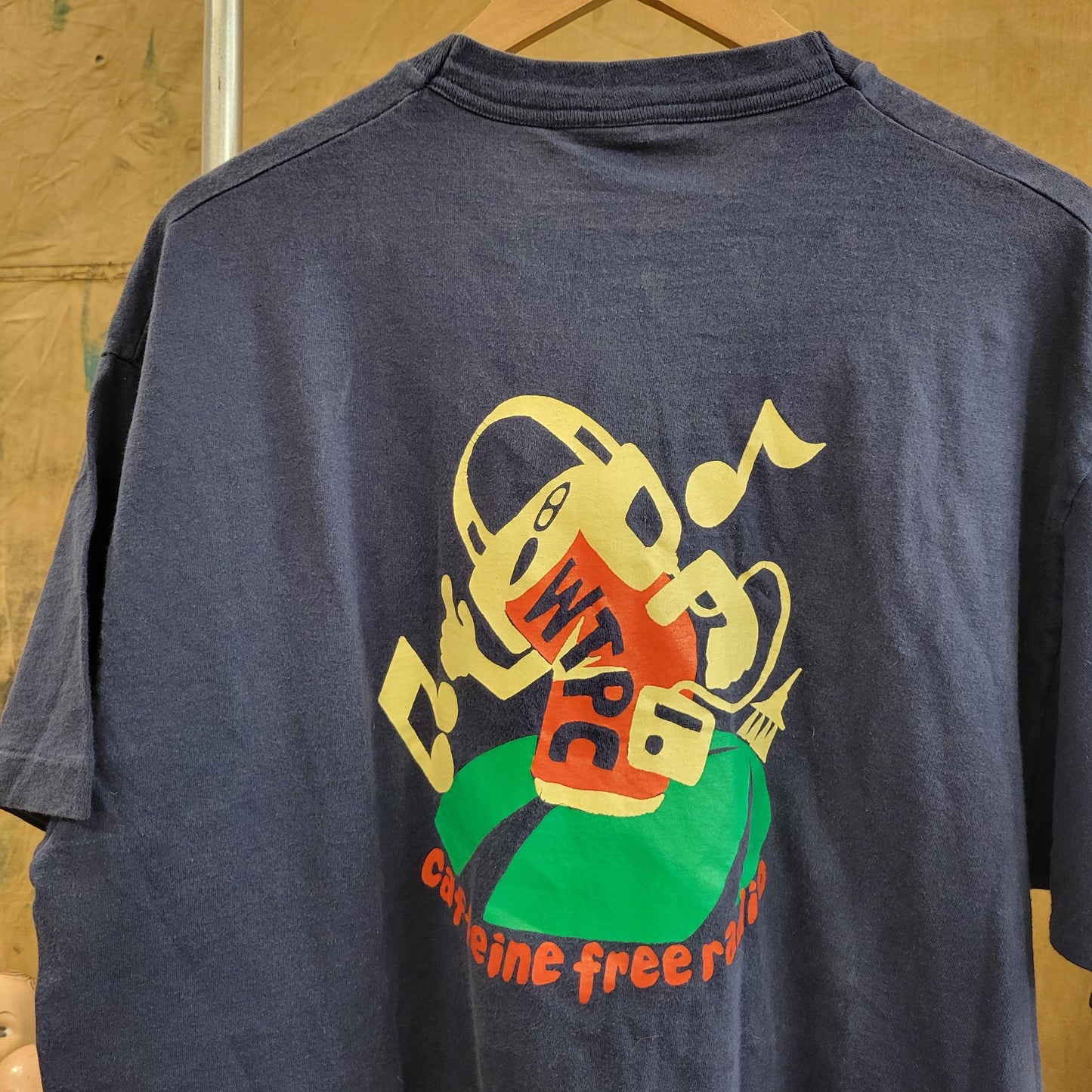 vtg 90s WTPC 105.3 RADIO tee // vintage tshirt public music caffeine free smooth jazz florida fan pledge grunge punk skater style fashion