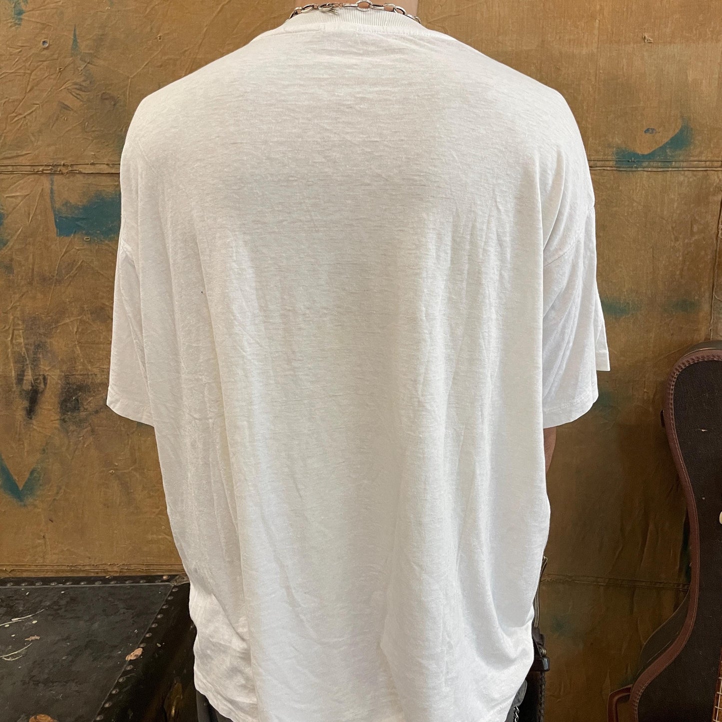 vtg 80s GEOMETRIC PATTERN TSHIRT / vintage ruins ancient tablet egypt art boxy euro stone language egyptian artifact roman art museum tee