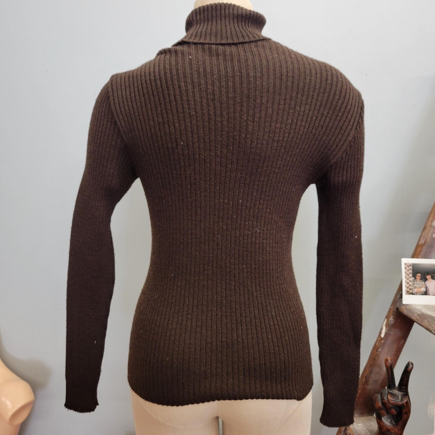 vtg 70s RETRO PATTERN SWEATER // vintage psychedelic kaleidoscope print turtleneck abstract pattern austrian geiger knit winter ski jumper