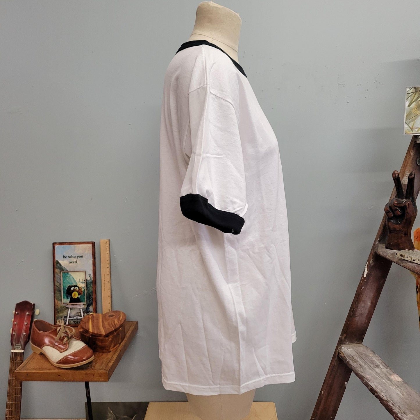 vtg 90s HOHOS SNACK TSHIRT // deadstock vintage large oversized ringer shirt hostess little debbie chocolate pop art retro mall alternative