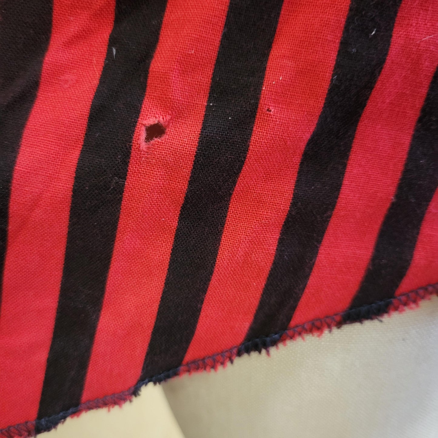 vtg 70s RED BLACK STRIPED Shirt // vintage button down ranch and town medium panhandle slim pinstriped western snap up 15.5 rockabilly top L