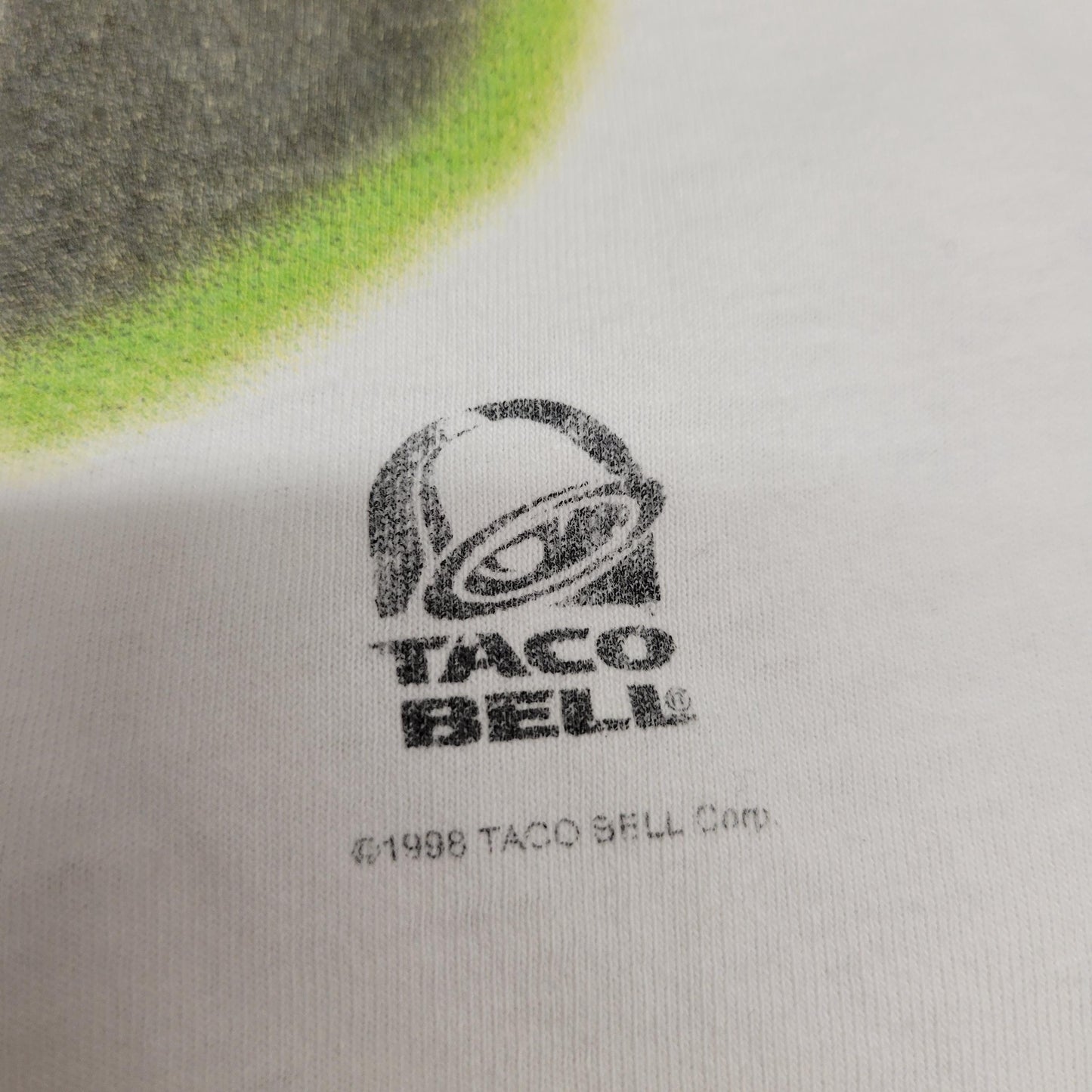 vtg 90s TACO BELL DOG tshirt // vintage funny oneita power-t large mens unisex funny chihuahua lizard 1998 retro grunge distressed hipster
