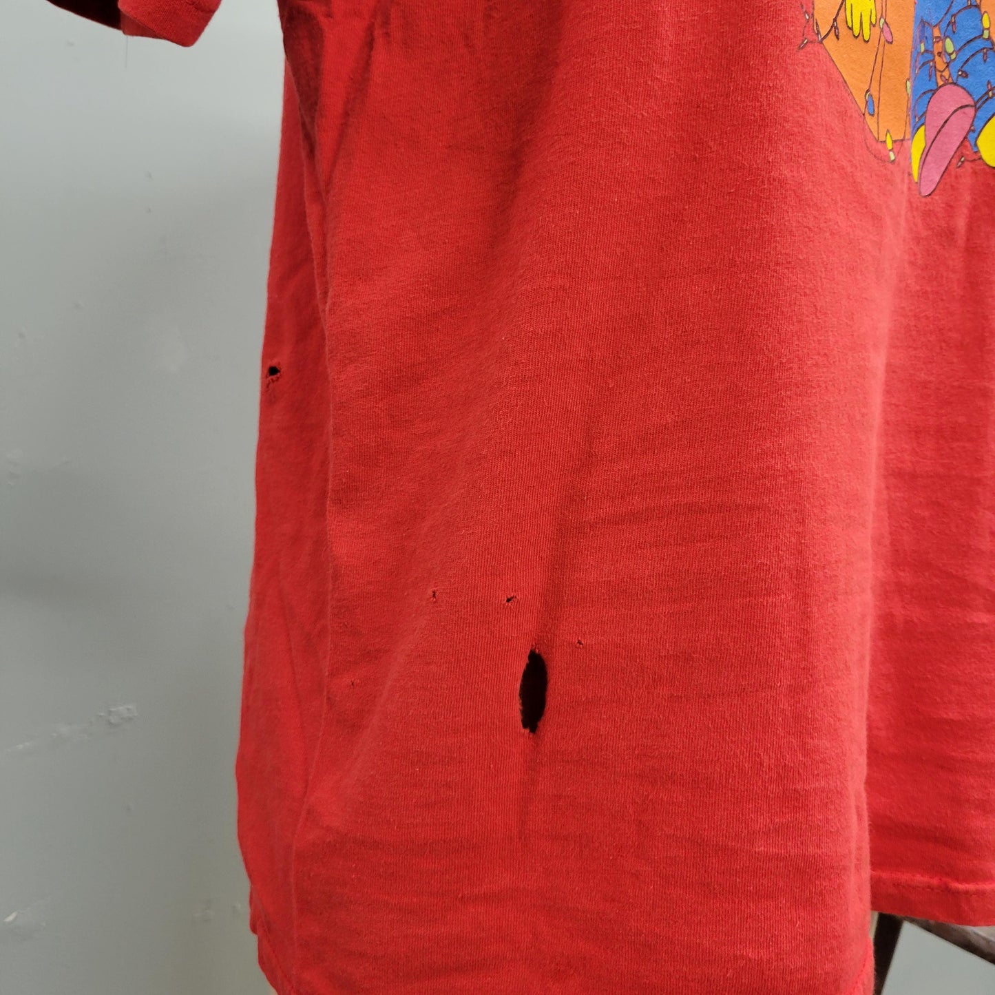 vtg Y2K SIMPSONS CHRISTMAS TSHIRT // vintage matt groenig delta proweight medium unisex Homer Bart Simpson cozy xmas holiday sweater