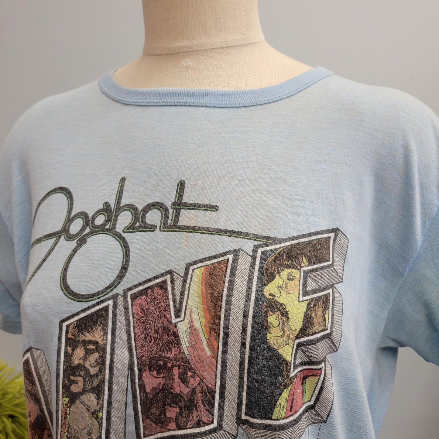 vtg 70s FOGHAT TOUR TSHIRT // vintage paper thin band tee 1978 slow ride dazed and confused movie faded soft rock band tee distressed tour