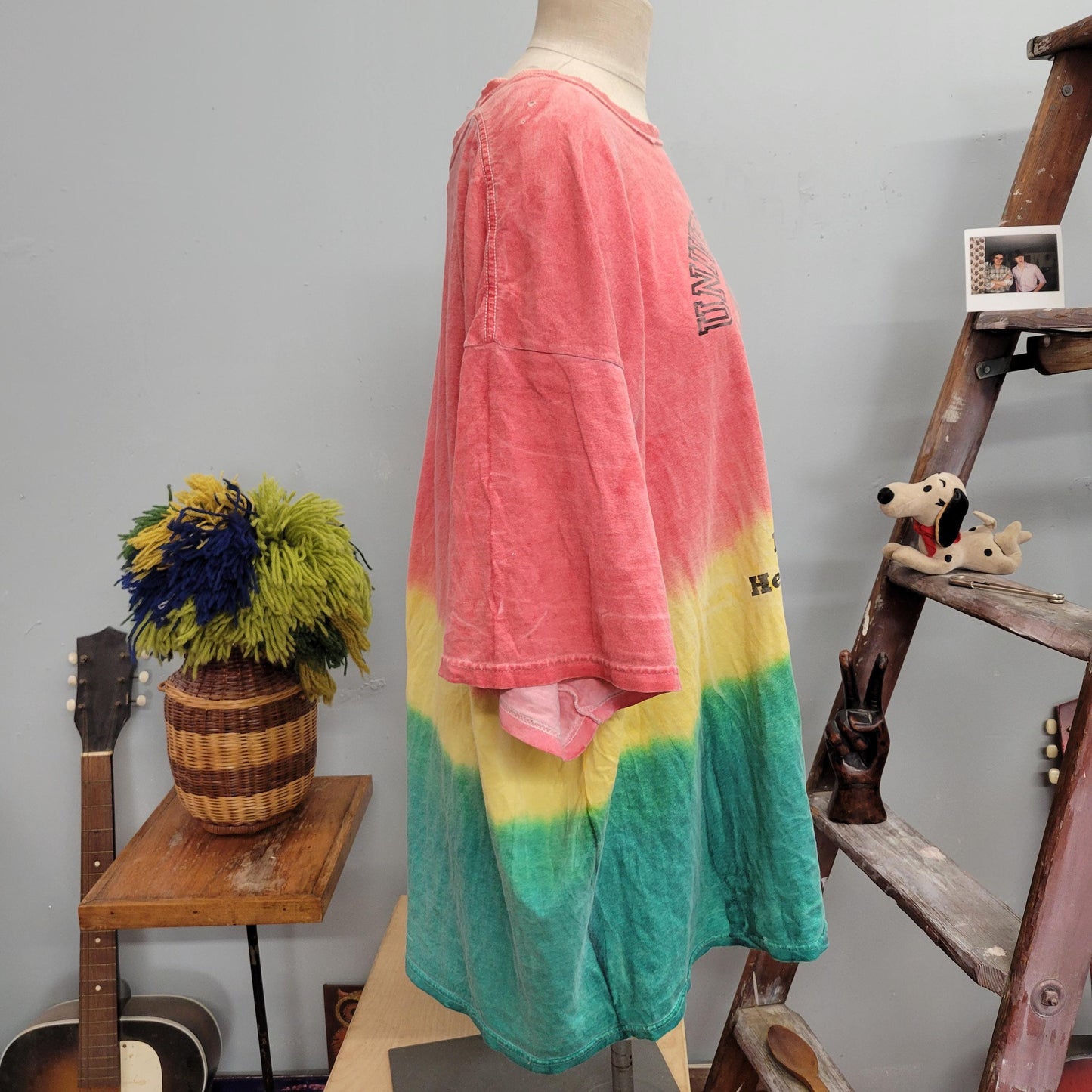 vtg 80s UNIVERSITY of HELL Tourist Shirt // vintage distressed gildan xxl 3xl oversized tie dye  hell grand cayman devils hangout souvenir