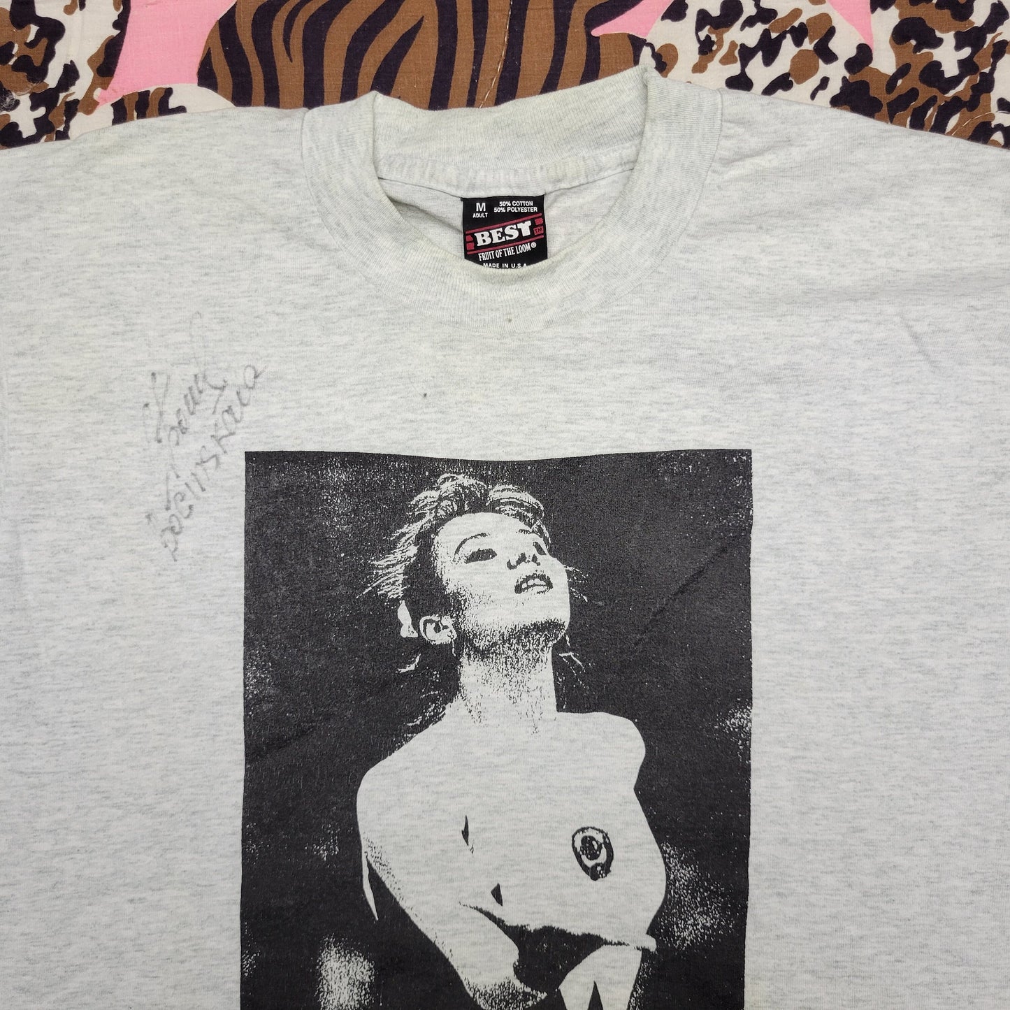 vtg 80s SVETLANA BOGINSKAYA GYMNAST tshirt // vintage olympics soviet union figure skating ice sports era female art tee screen stars medium