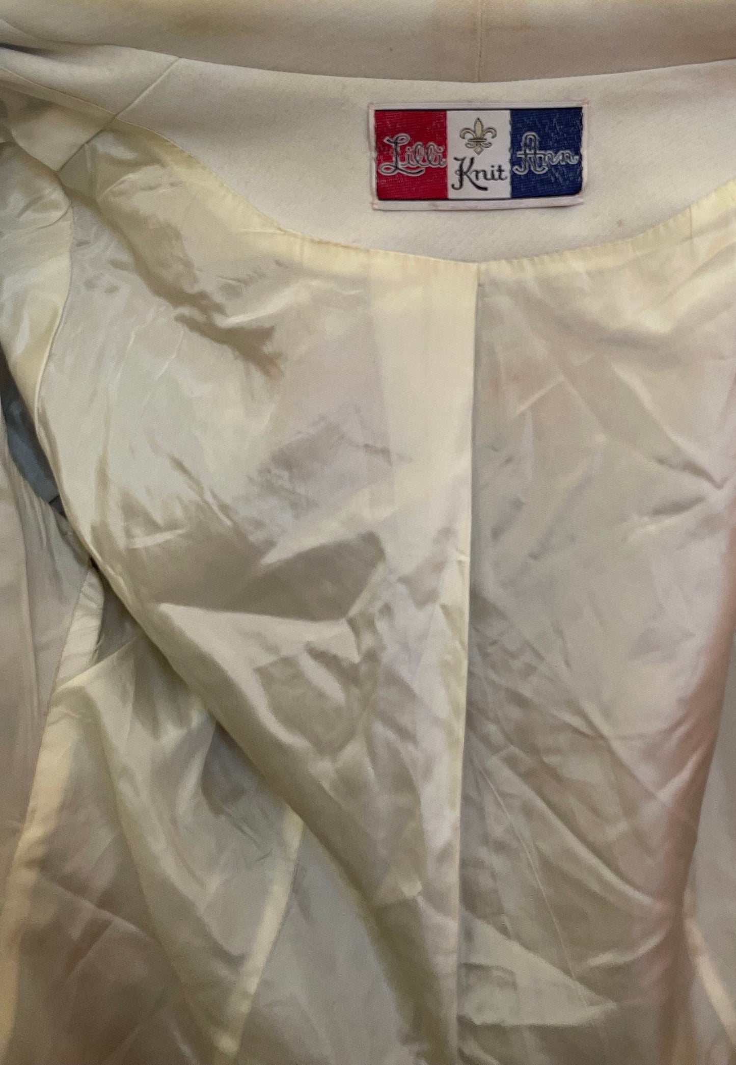 vtg 70s LILLI ANN BLAZER // vintage womens medium gray white striped button up striped autumn jacket preppy mod retro pointy collar business