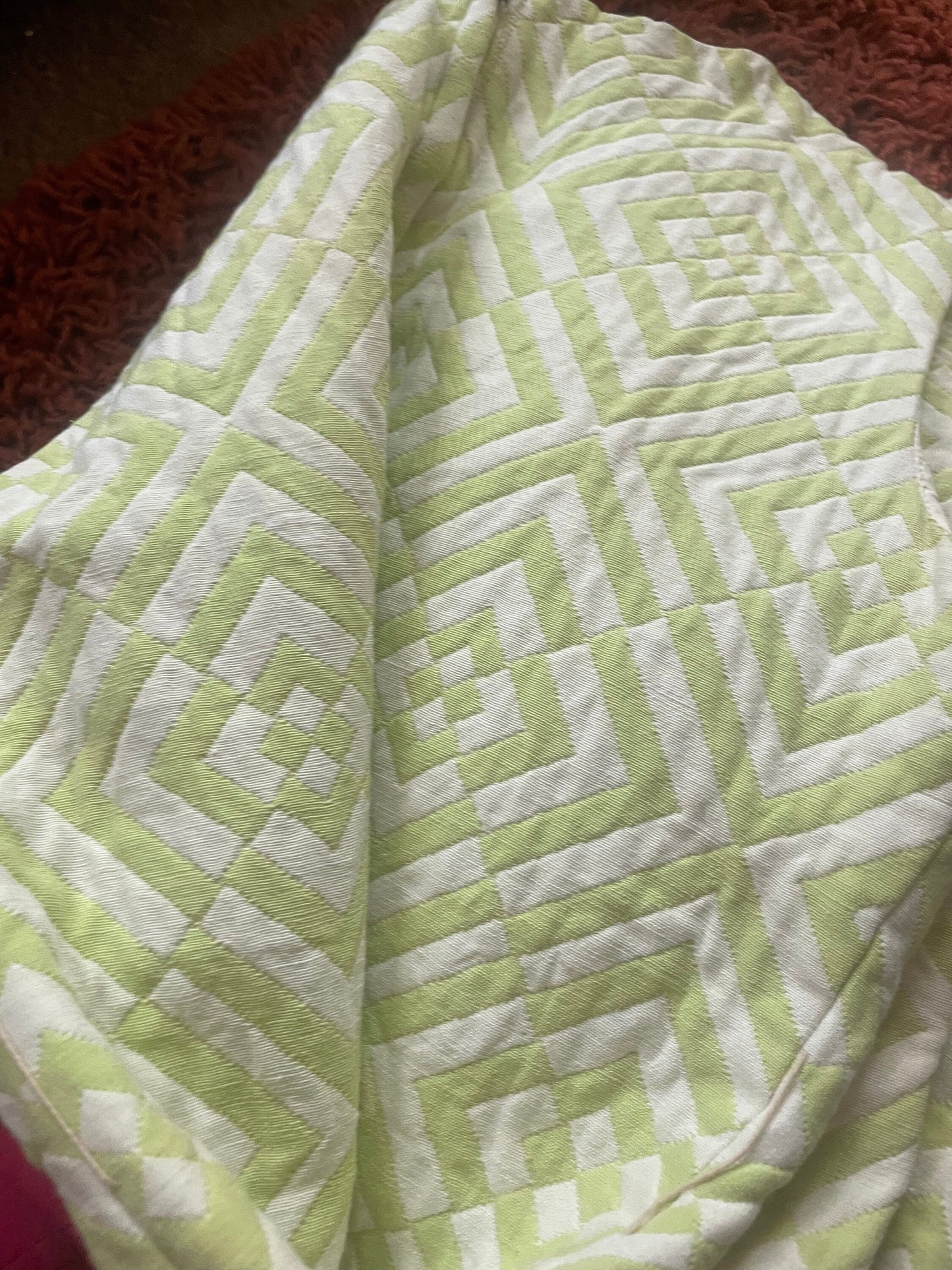 vtg 60s MOD MINI DRESS // vintage op art space age pastel green & white mod mini jacket scooter dress set retro trippy psychedelic pattern