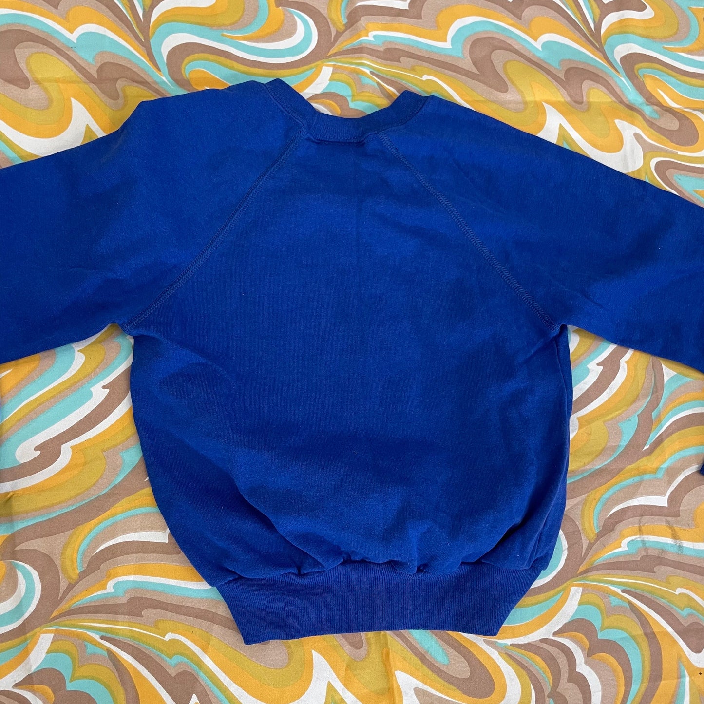 vtg 90s KIDS IZOD LACOSTE size 6 crocodile sweatshirt alligator name brand unisex boys shirt big logo bright blue casual boys long sleeve
