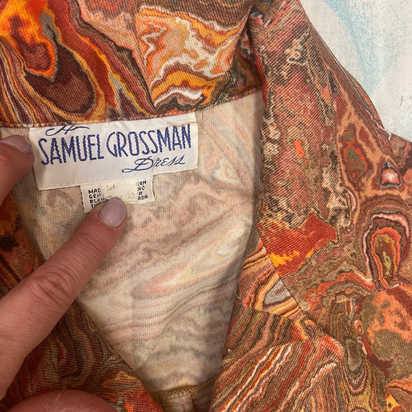 vtg 70s LAVA PRINT POLY top jacket // psychedelic art polyester dress jacket Samuel Grossman retro disco button up blouse hippie tunic 60s