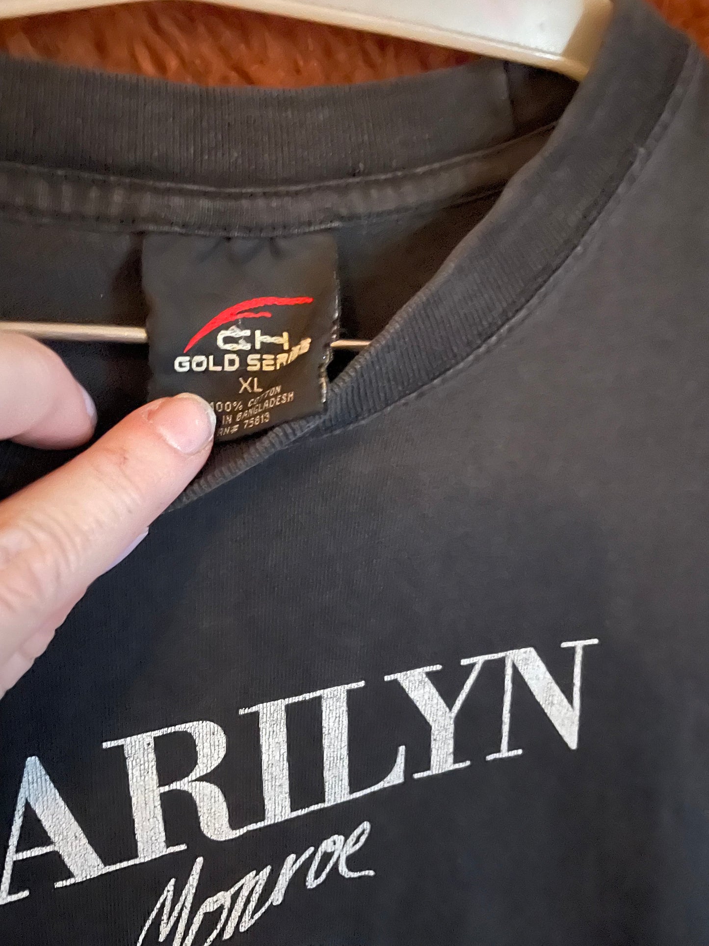 vtg 90s MARYLIN MONROE shirt // vintage tee black xl and warhol art artist print tv movie actress pin up model 50s 60s era mr president