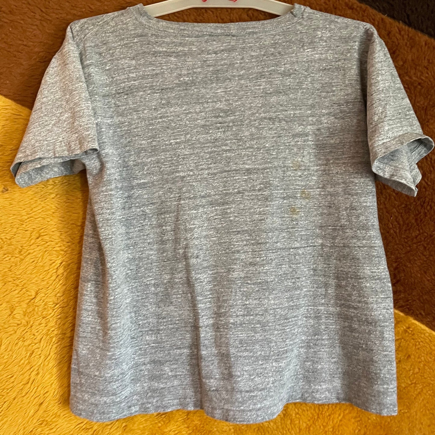 vtg 70s MICKEY MOUSE SHIRT // vintage walt disney world baggy rayon blend distressed boxy retro graphic tee cartoon character tourist crop