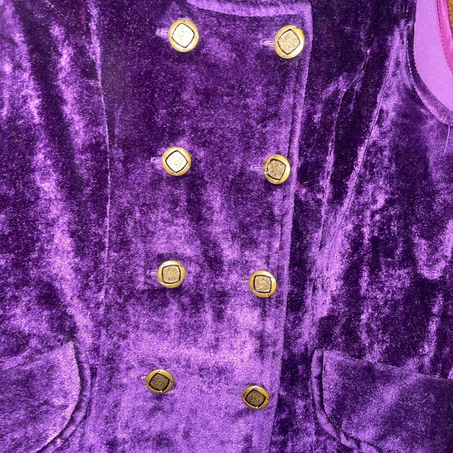 vtg 60s PURPLE VELVET PANTS Set // vintage waistcoat & mini skirt plush soft flare pants mod mini skirt pantsuit set retro mod rare true vtg