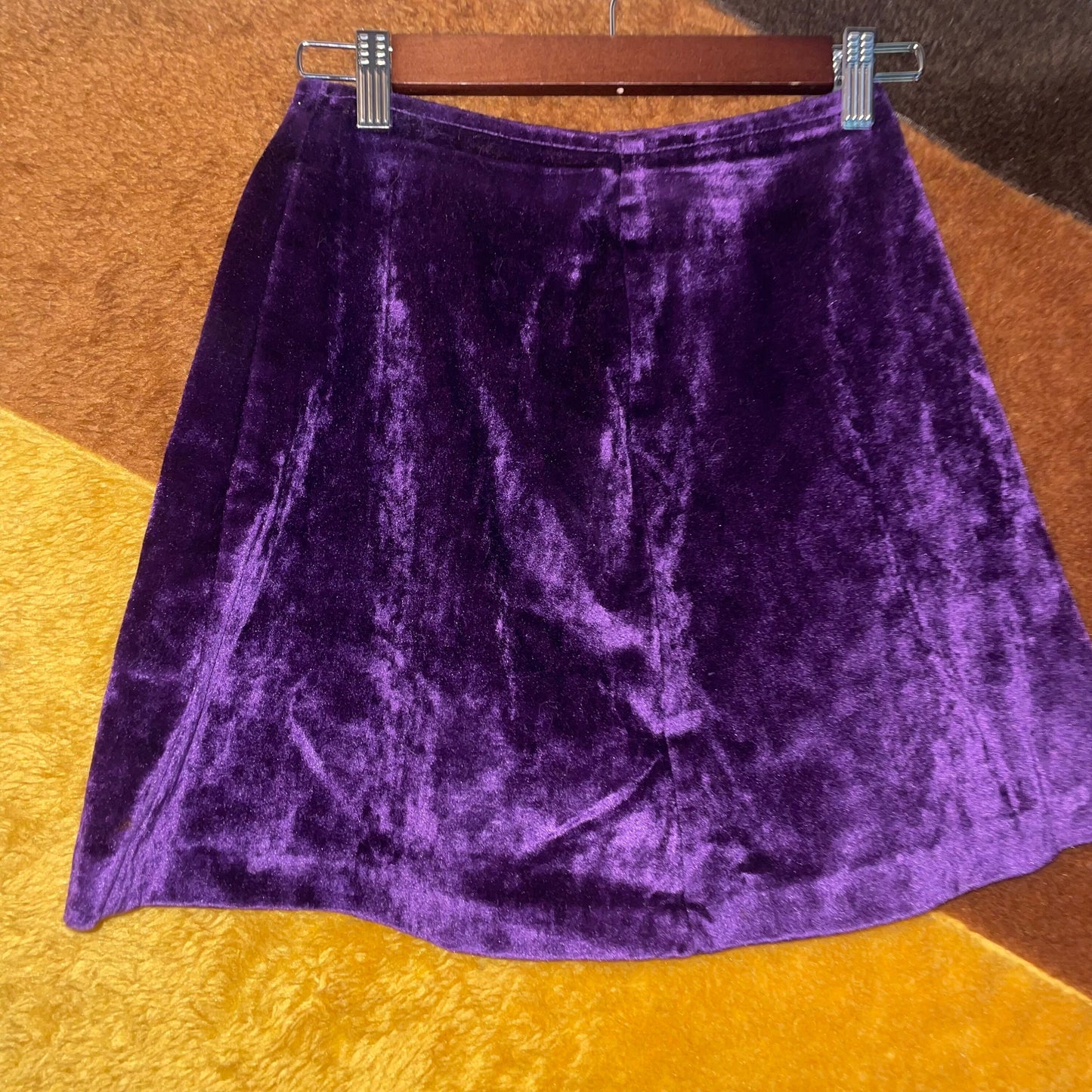 vtg 60s PURPLE VELVET PANTS Set // vintage waistcoat & mini skirt plush soft flare pants mod mini skirt pantsuit set retro mod rare true vtg