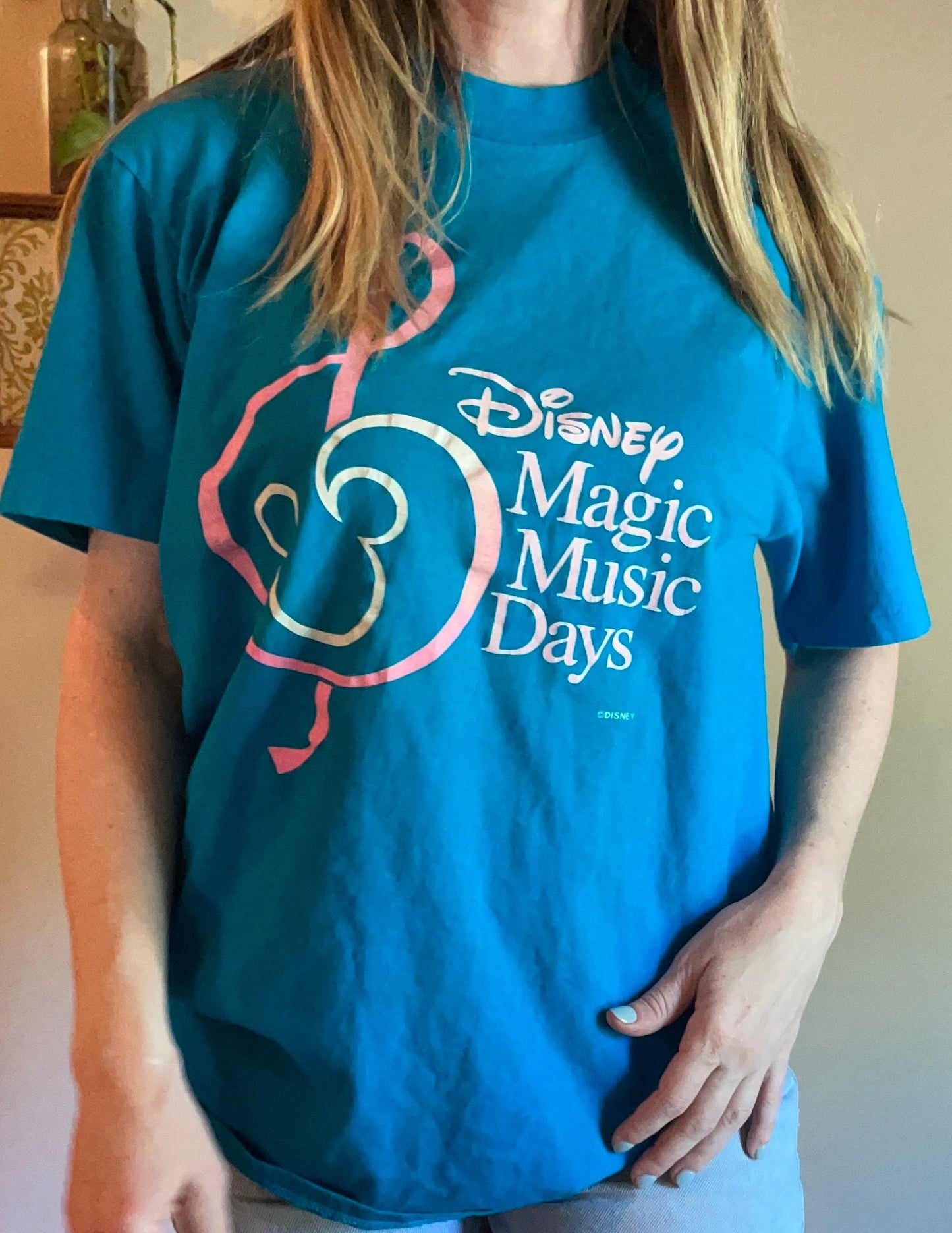 vtg 80s DISNEY MAGIC MUSIC Days // vintage mickey mouse disney world celebration event xl single stitch baggy graphic tee vacation souvenir
