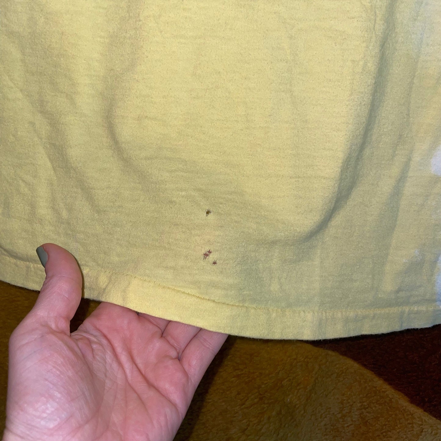 vtg 70s OLD SCHOOL MICKEY Mouse // vintage yellow distressed t shirt pop culture icon disney baggy oversized graphic tee soft nightie shirt