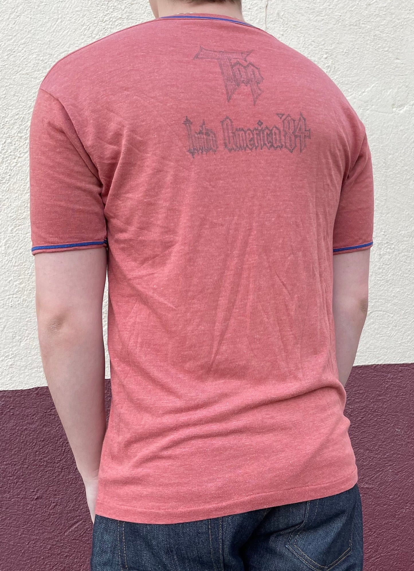 vtg 70s SPINAL TAP SHIRT // vintage hand drawn fan art guitar rock band tee spoof band 80s graphic tee tour paper thin distressed soft shirt