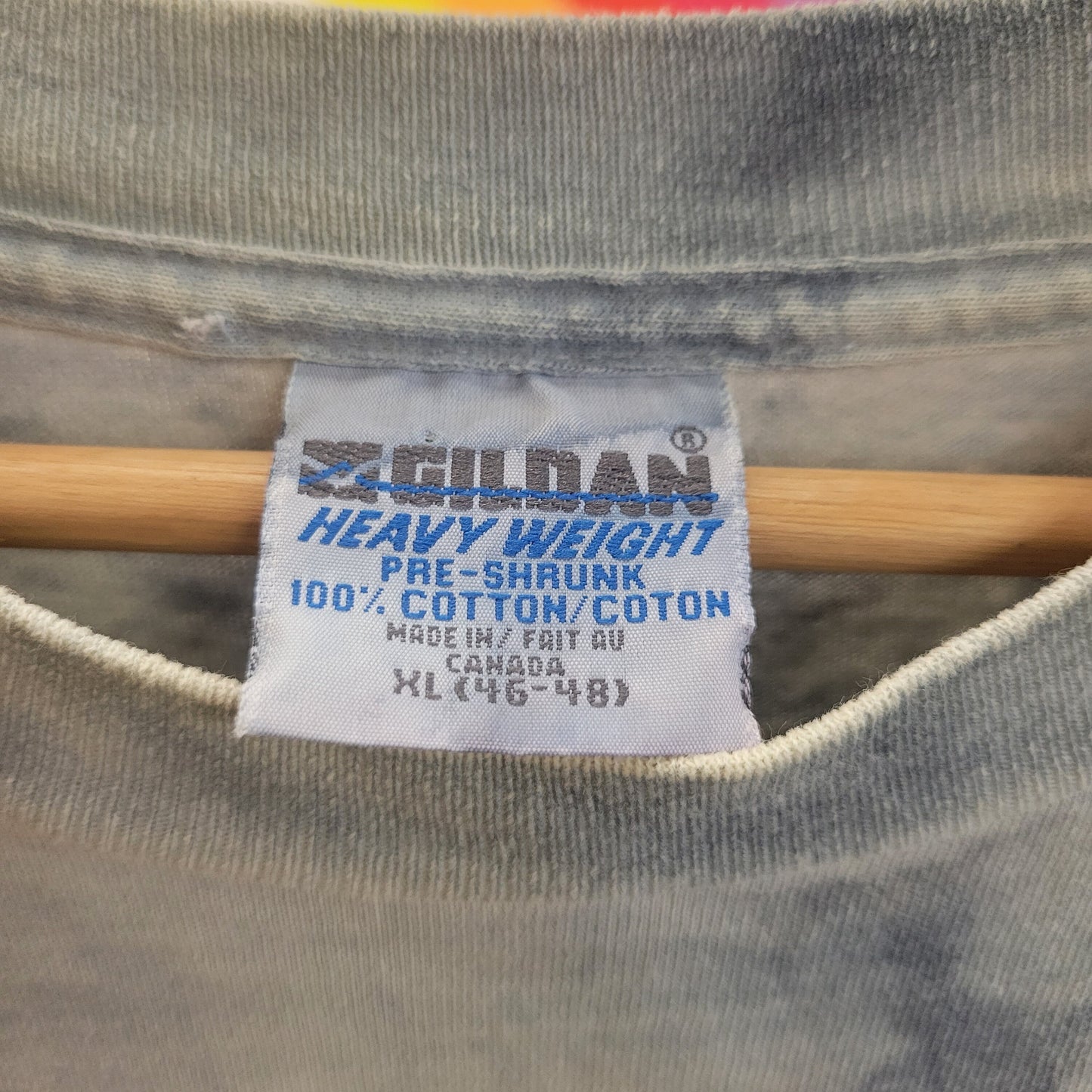 vtg 90s NEVADA TIE DYE Shirt // vintage gildan xl wild horses western all over print traveler souvenir retro graphic baggy soft distressed