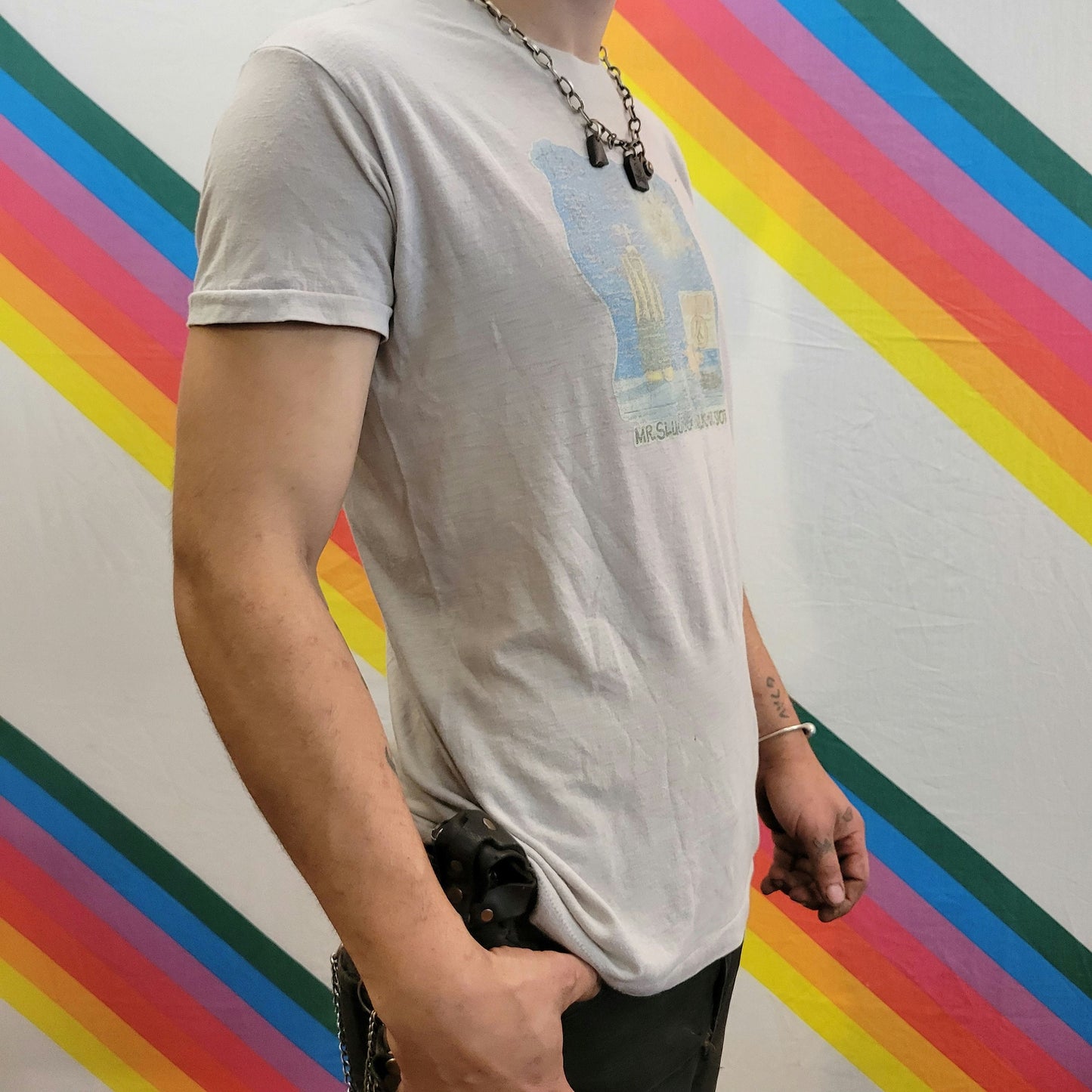 vtg 80s MR BILL SHOW tshirt // vintage single stitch paper thin snl faded graphic iron on 70s retro tv comedy funny cartoon claymation