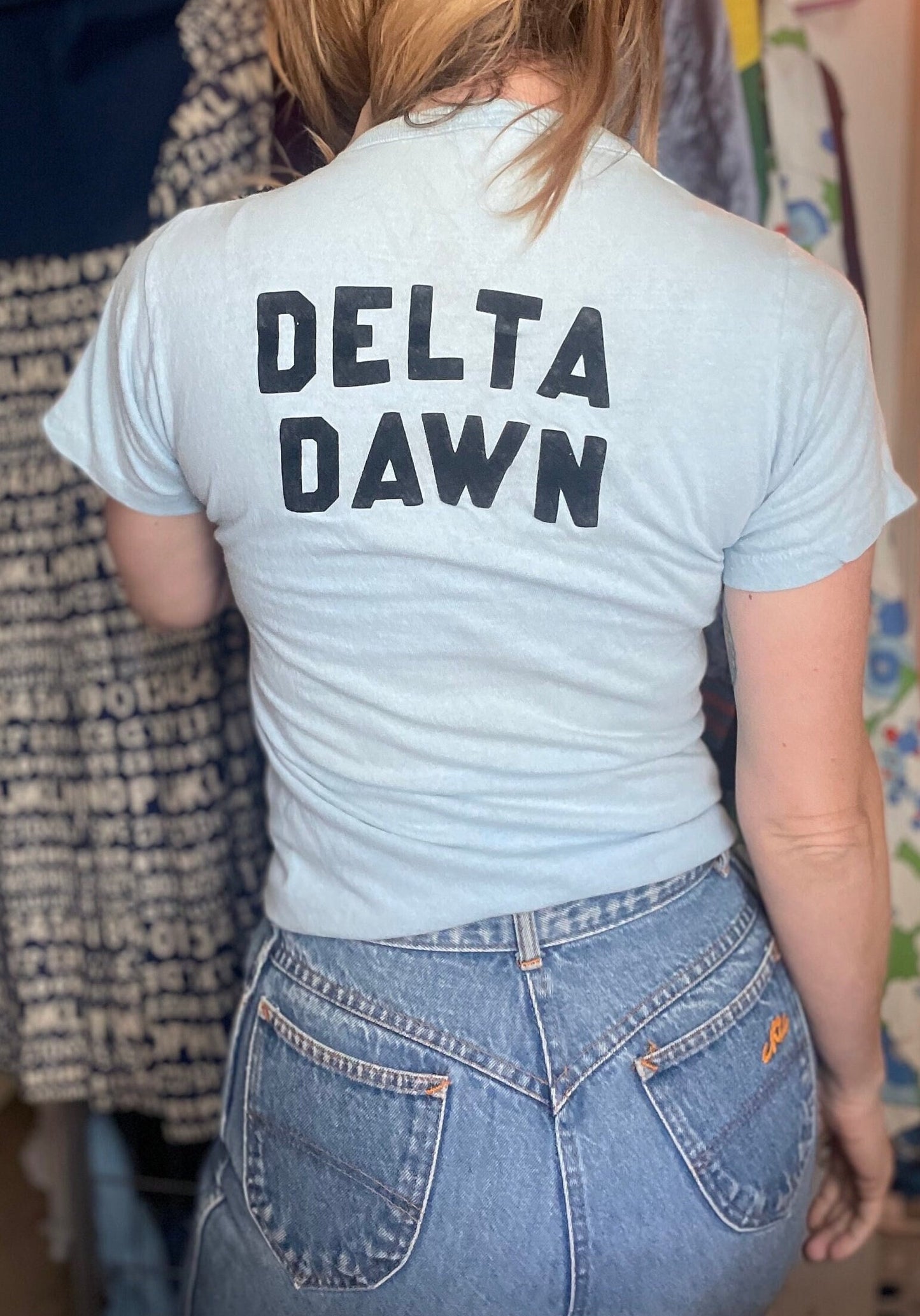 vtg 70s TURTLE SHIRT // cute loars landing tortoise delta dawn team member graphic tee baby blue soft thin cartoon print comfy casual fitted