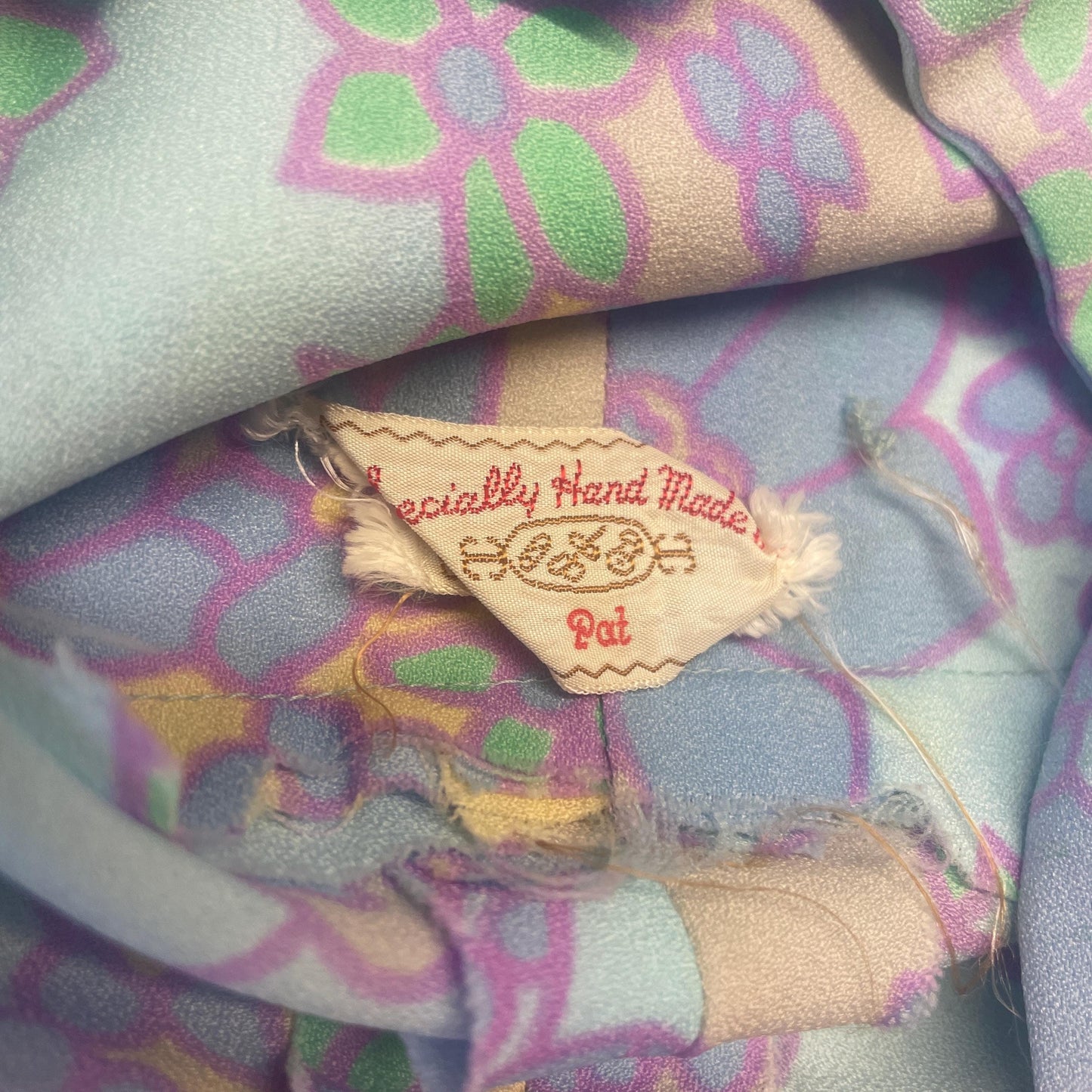 vtg 70s FLORAL HALTER WRAP dress // pastel flower power v neck wrap around lightweight flowy midi handmade retro bright pink & blue sexy