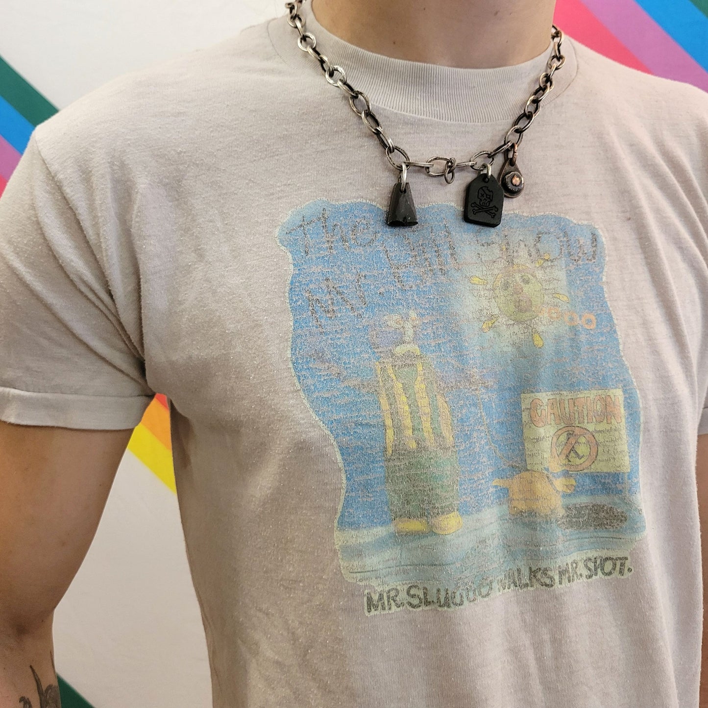 vtg 80s MR BILL SHOW tshirt // vintage single stitch paper thin snl faded graphic iron on 70s retro tv comedy funny cartoon claymation