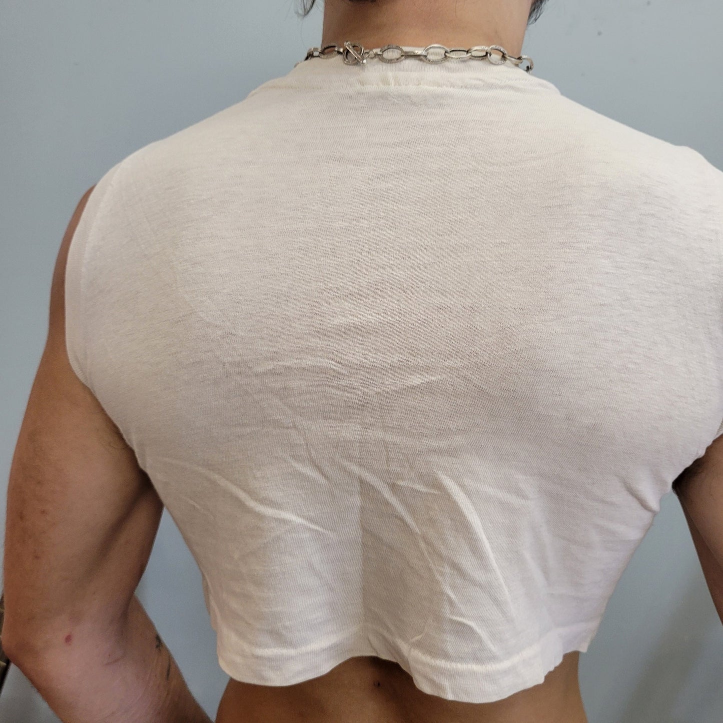 vtg 80s WEEKEND WARRIOR crop top // vintage slayer metal stranger things lost boys dungeons and dragons nerd sci-fi fantasy beer drunk femme