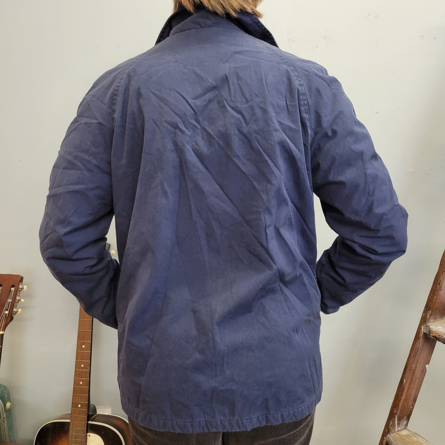 vtg 80s USN UTILITY JACKET // vintage united states navy marinea usmc army military flight deck cotton rugged style zip up worker 70s talon