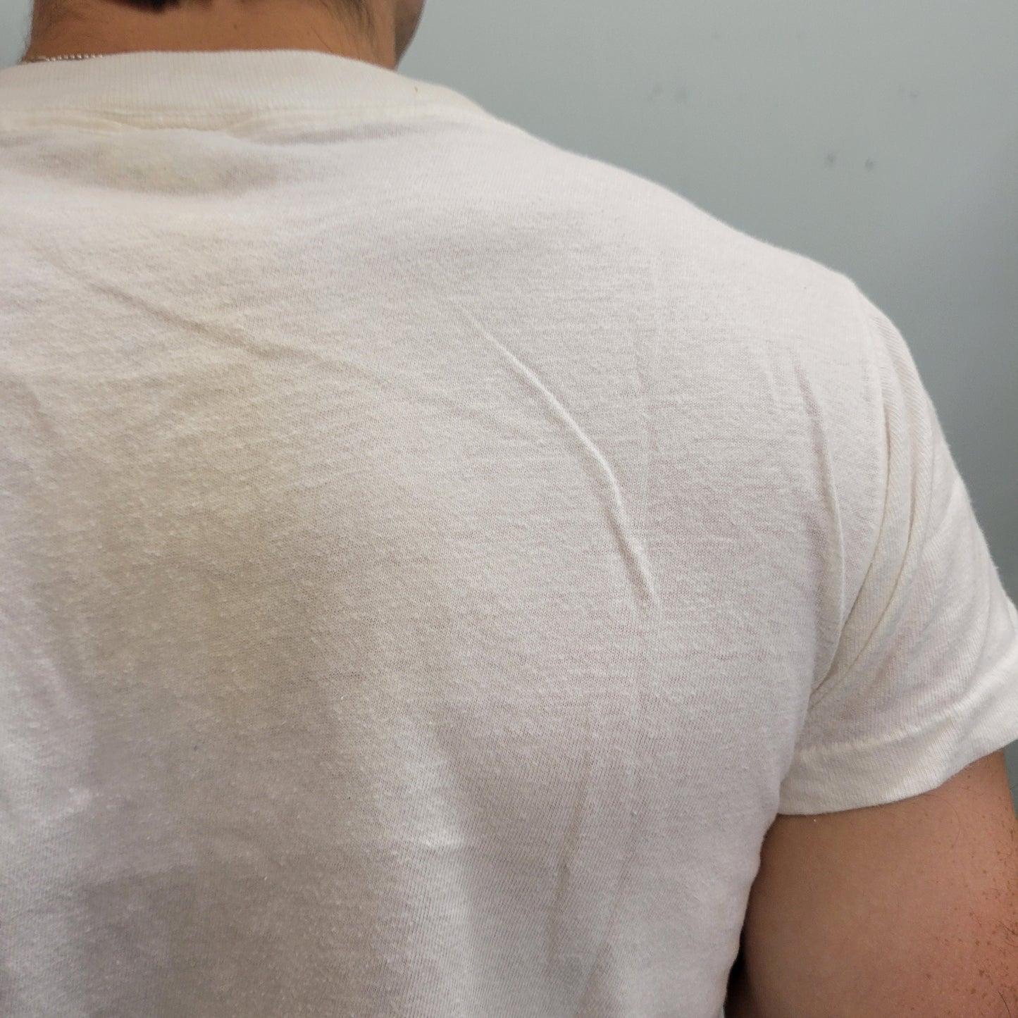 vtg 70s MUS DAY CAMP tshirt // vintage paper thin cotton camp memphis boy scout champion 80s tag water soak print dirty distressed hot